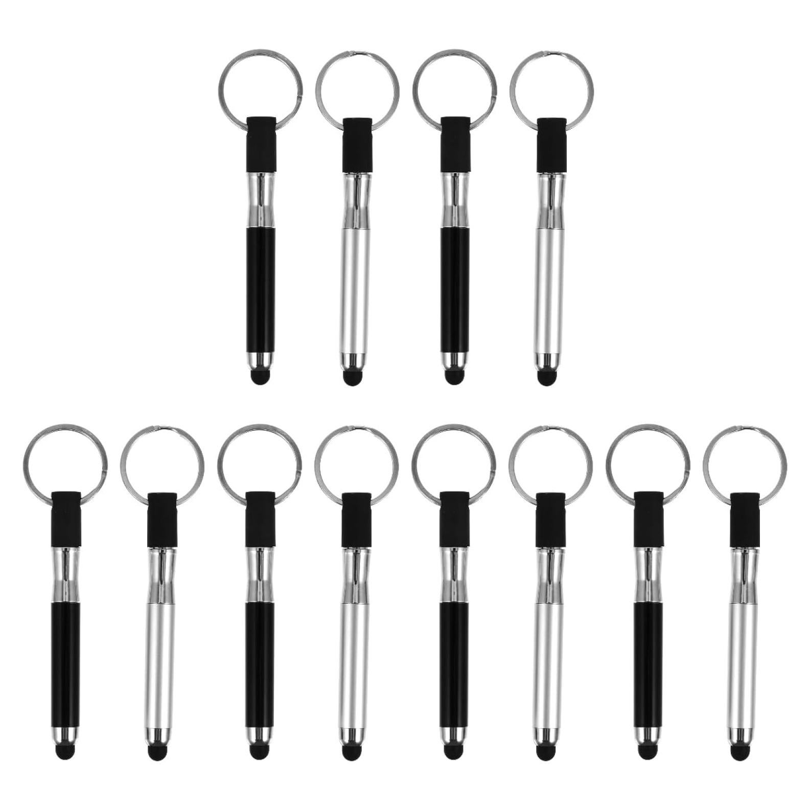 Bolígrafo Stylus Mikikit con Llavero - 12 Unidades, 10cm