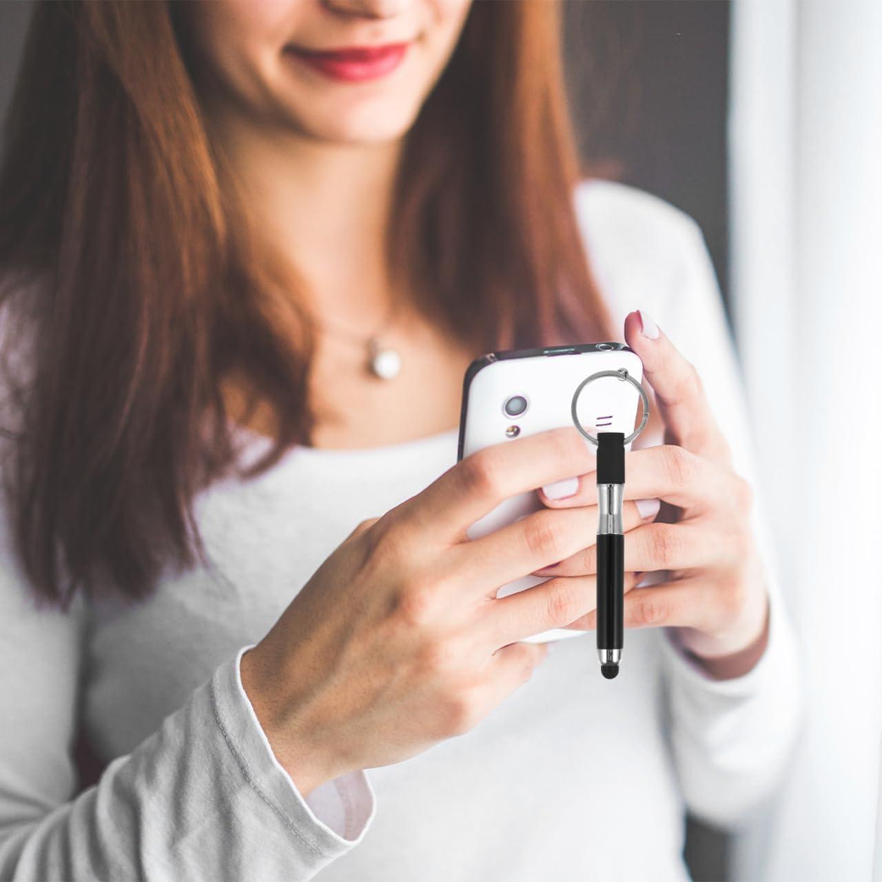 Bolígrafo Stylus Mikikit con Llavero - 12 Unidades, 10cm