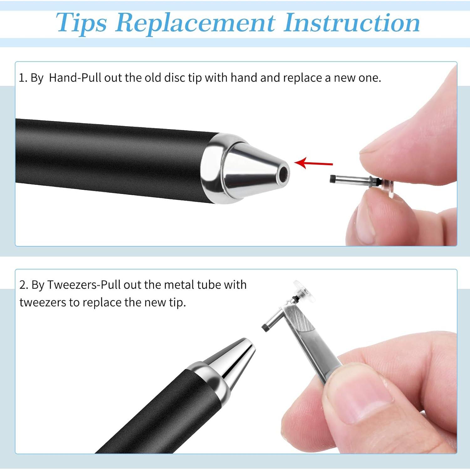 Estilógrafo Retráctil Mixoo Negro - Alta Sensibilidad, 3 Puntas