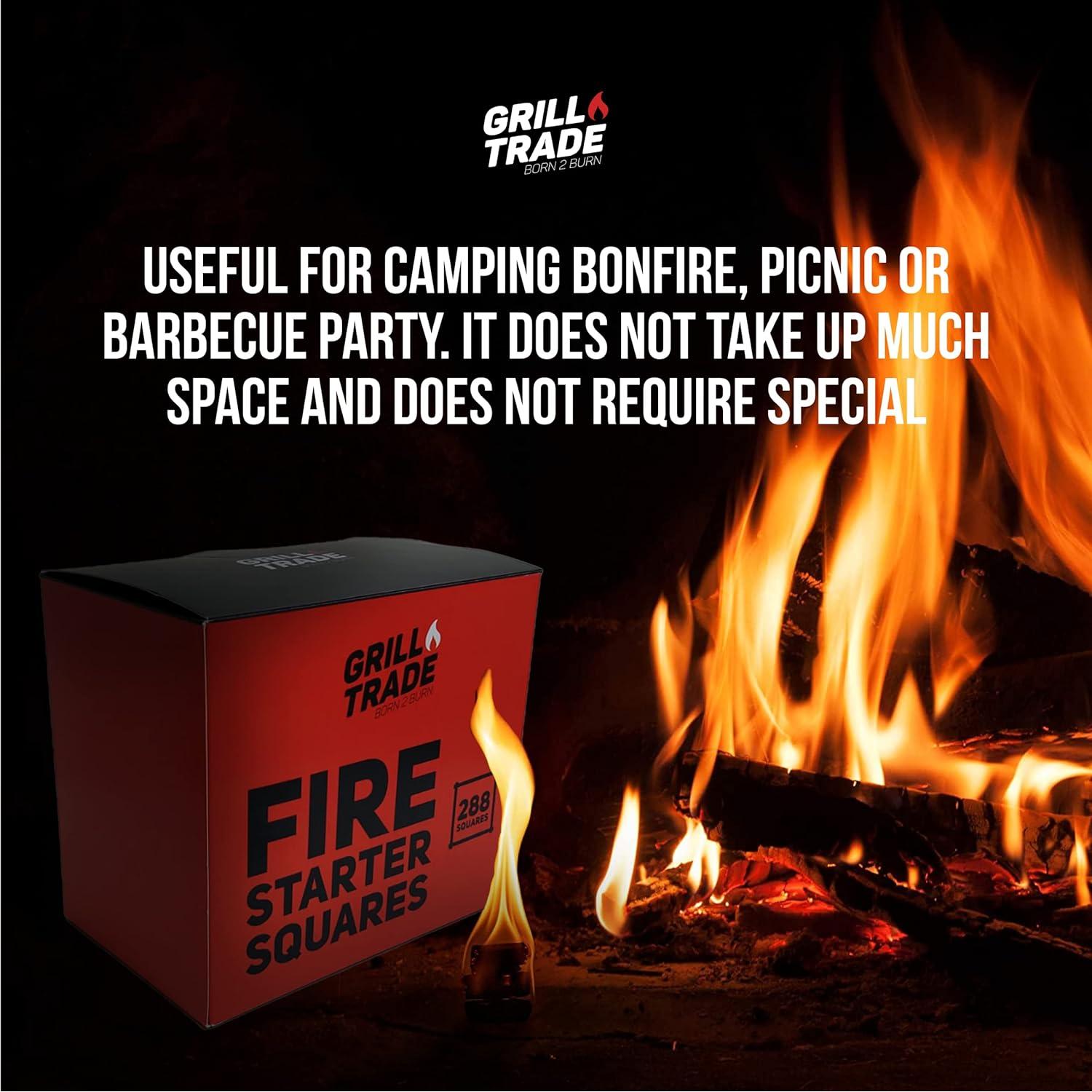 Encendedores de Fuego Grill Trade - 288 Piezas para Parrilla y Chimenea