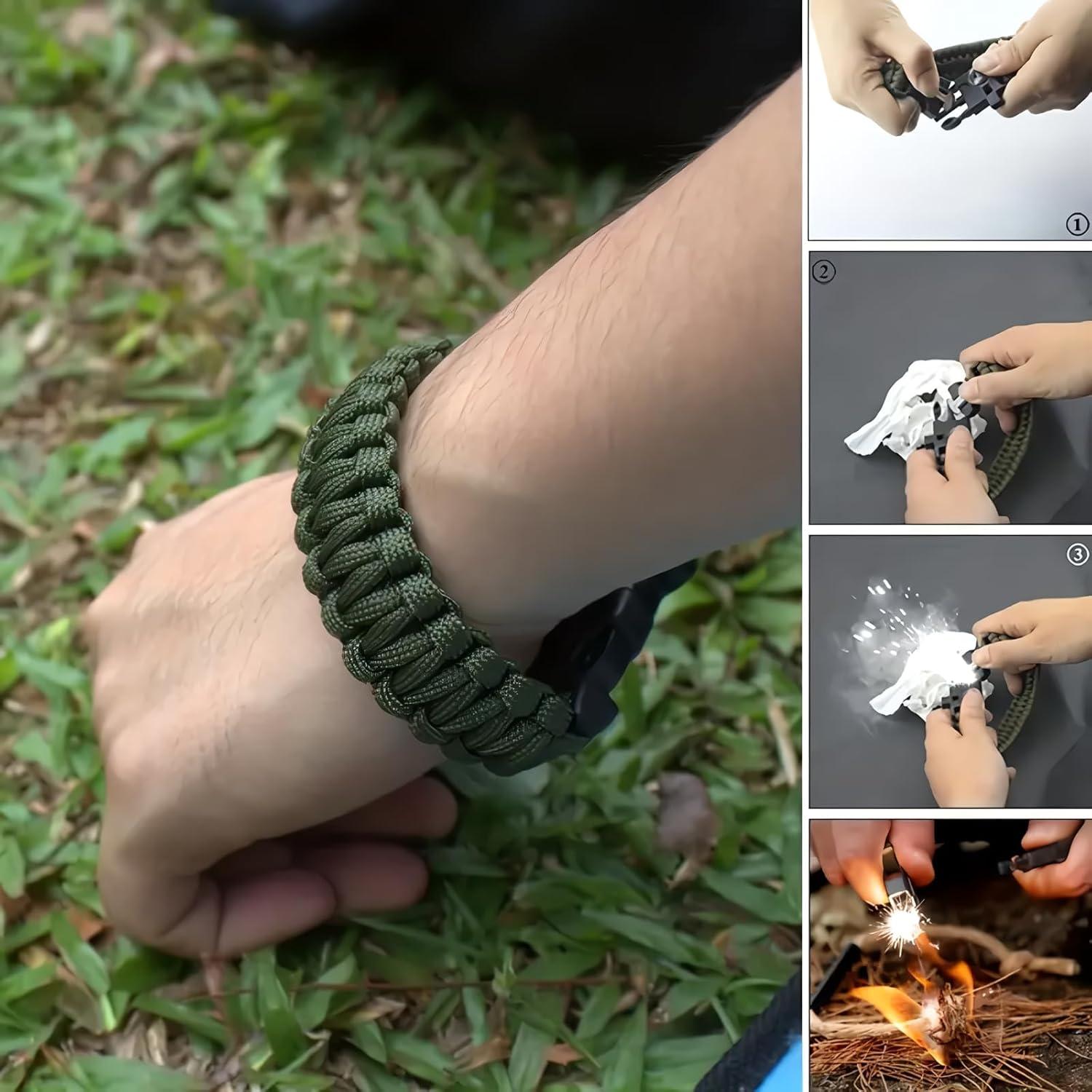 Kit de Inicio de Fuego eGreen 6 Bolsas de Magnesio + Paracord