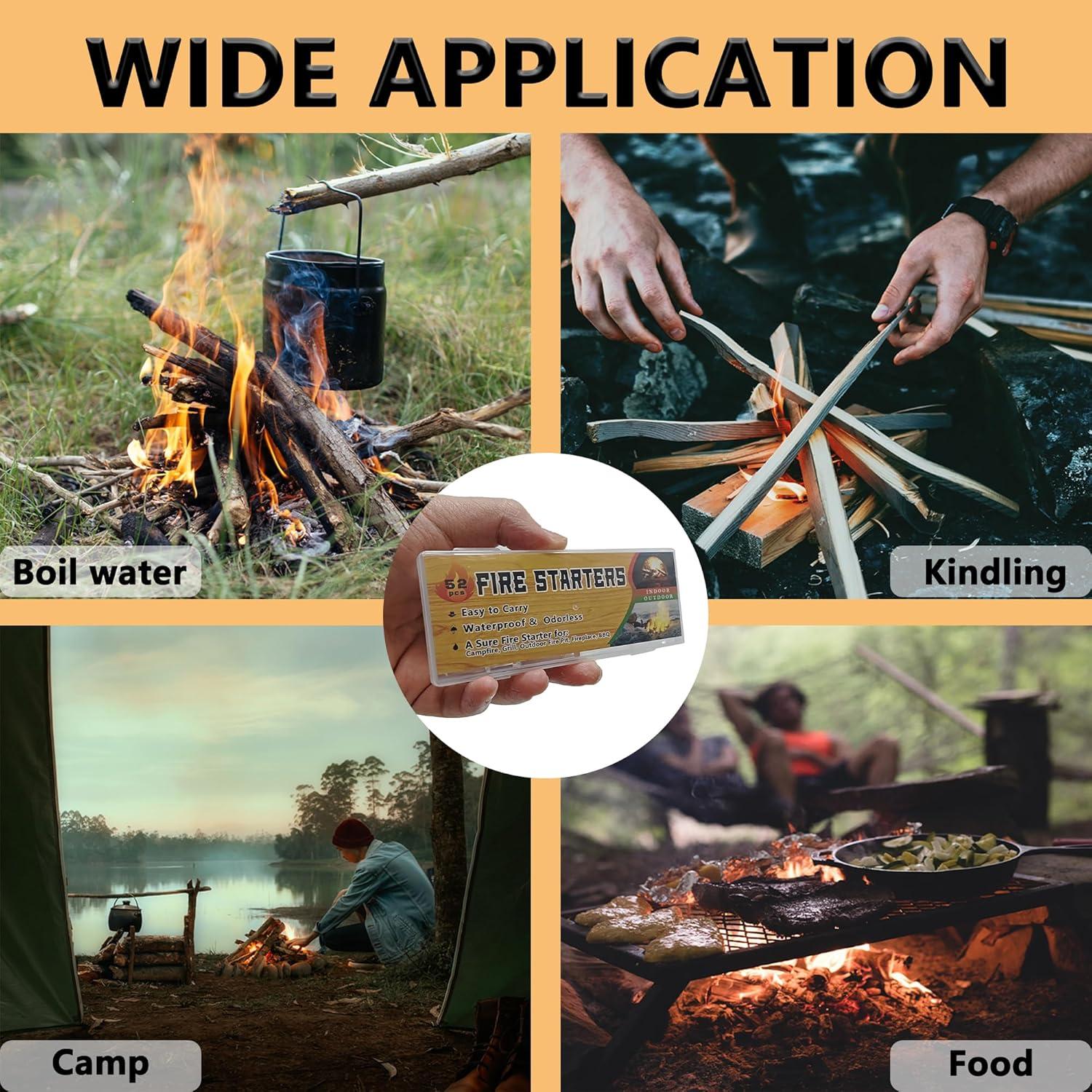 Encendedores de fuego impermeables ETXYOC 52pcs 3cm