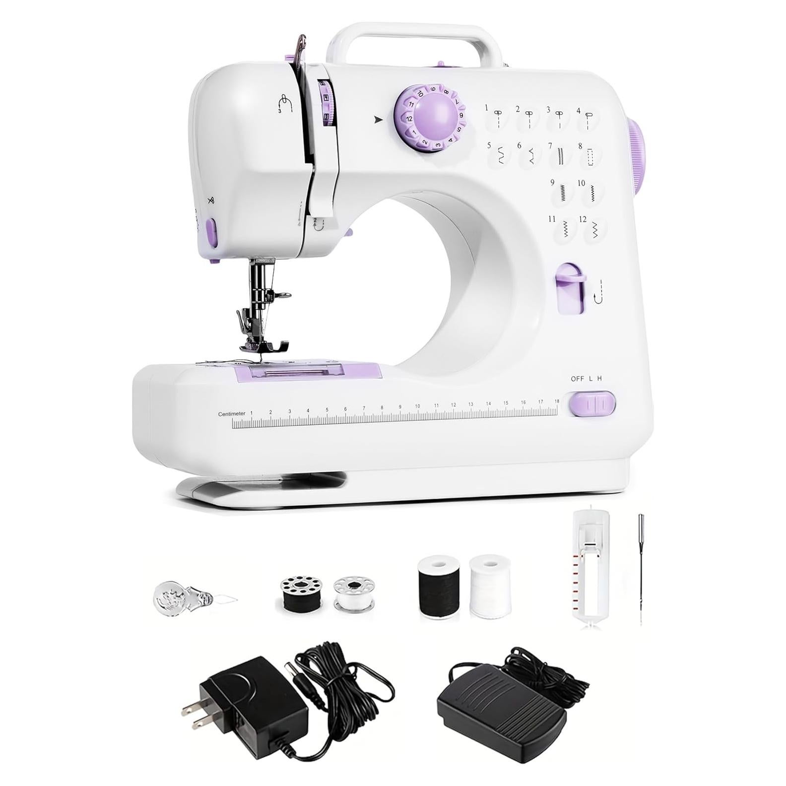 Máquina de Coser Eléctrica Portátil LoMoTive LMT-frj púrpura