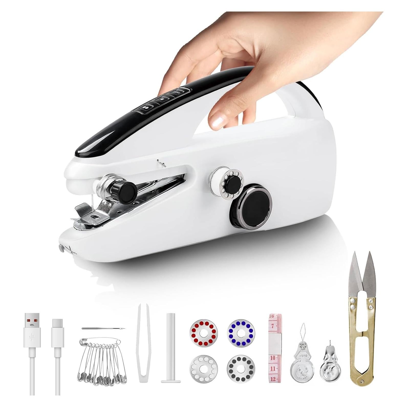 Máquina de Coser de Mano FLUXOJOY Mini Portátil para Principiantes