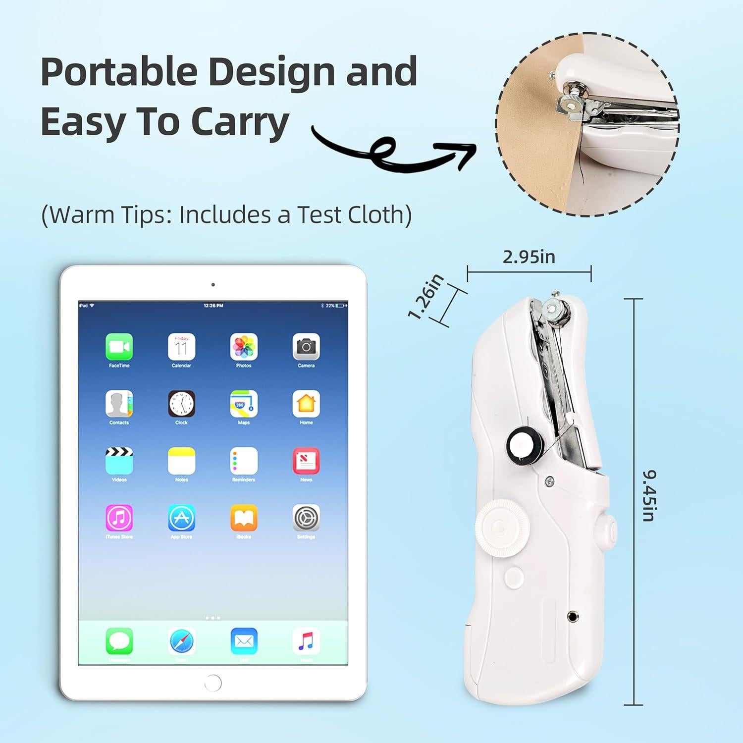 Máquina de Coser de Mano Mini Portátil JCKJHUMIN 340g