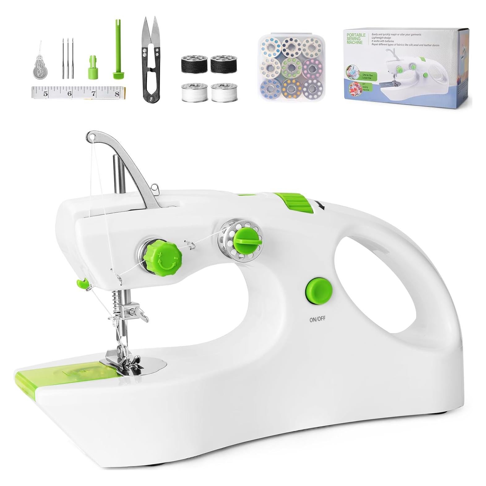 Máquina de Coser Portátil Eléctrica Mini FRJ-01 Doble Velocidad