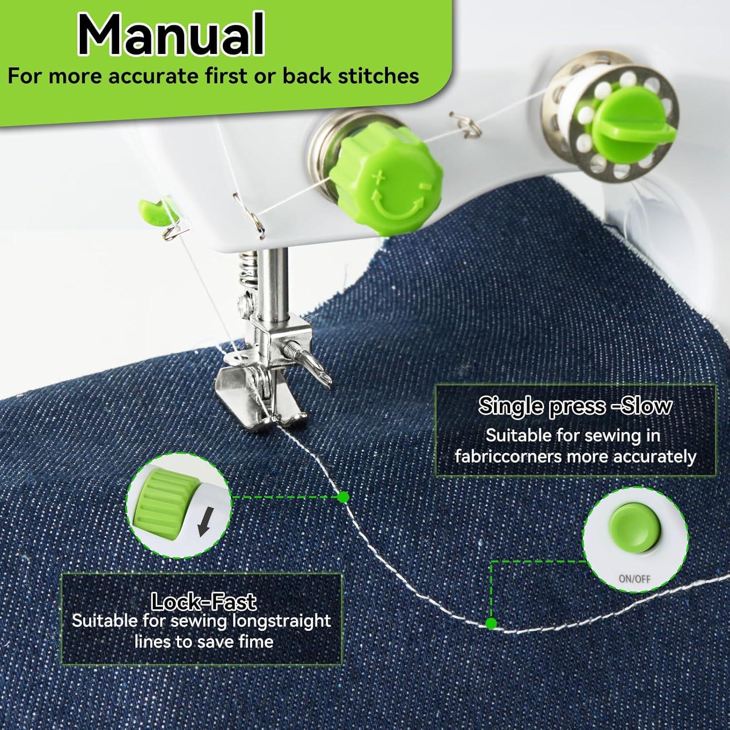 Máquina de Coser Portátil Eléctrica Mini FRJ-01 Doble Velocidad