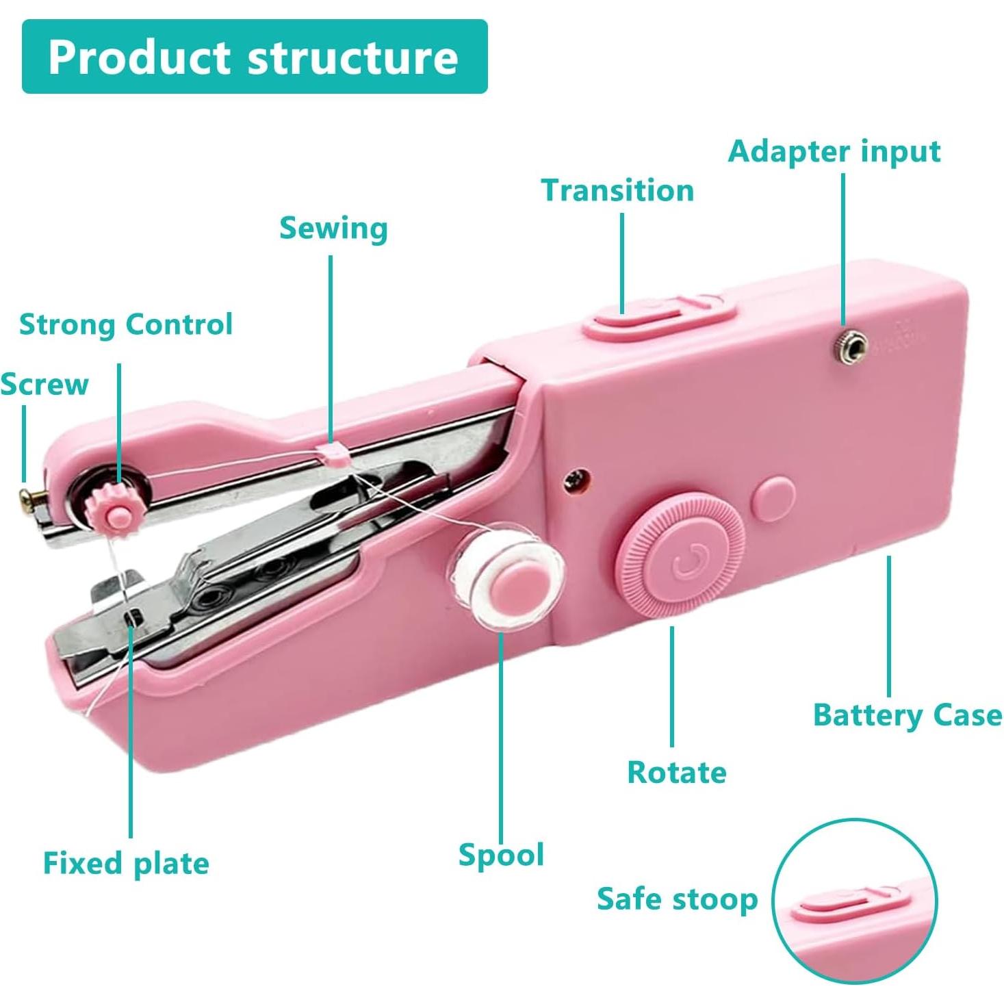 Máquina de Coser Eléctrica Mini Portátil Biddfa para Principiantes