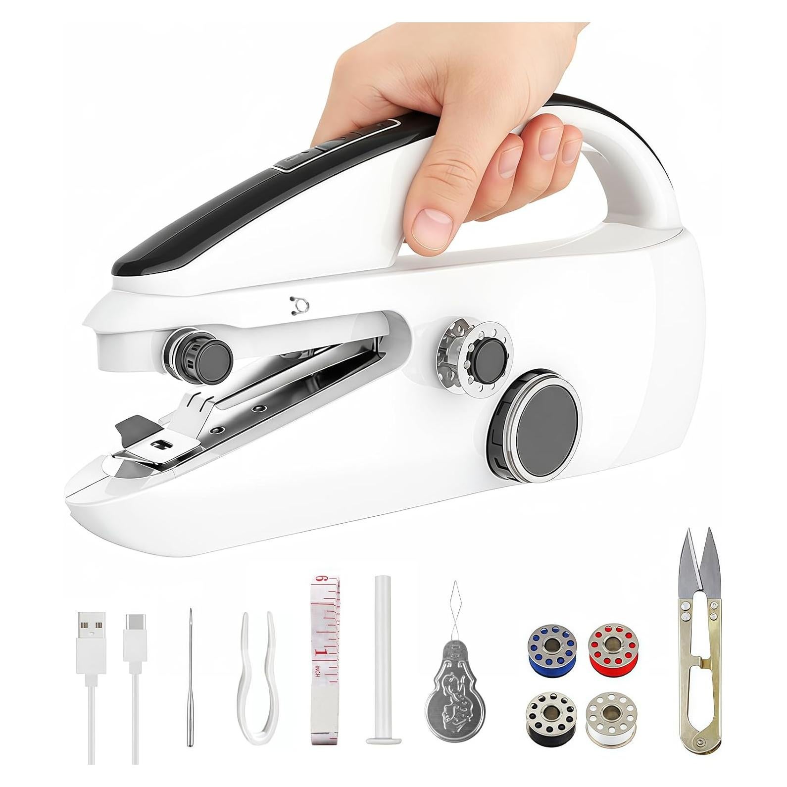 Máquina de Coser Portátil Ninonly Mini para Principiantes 22.6x5x13.6cm