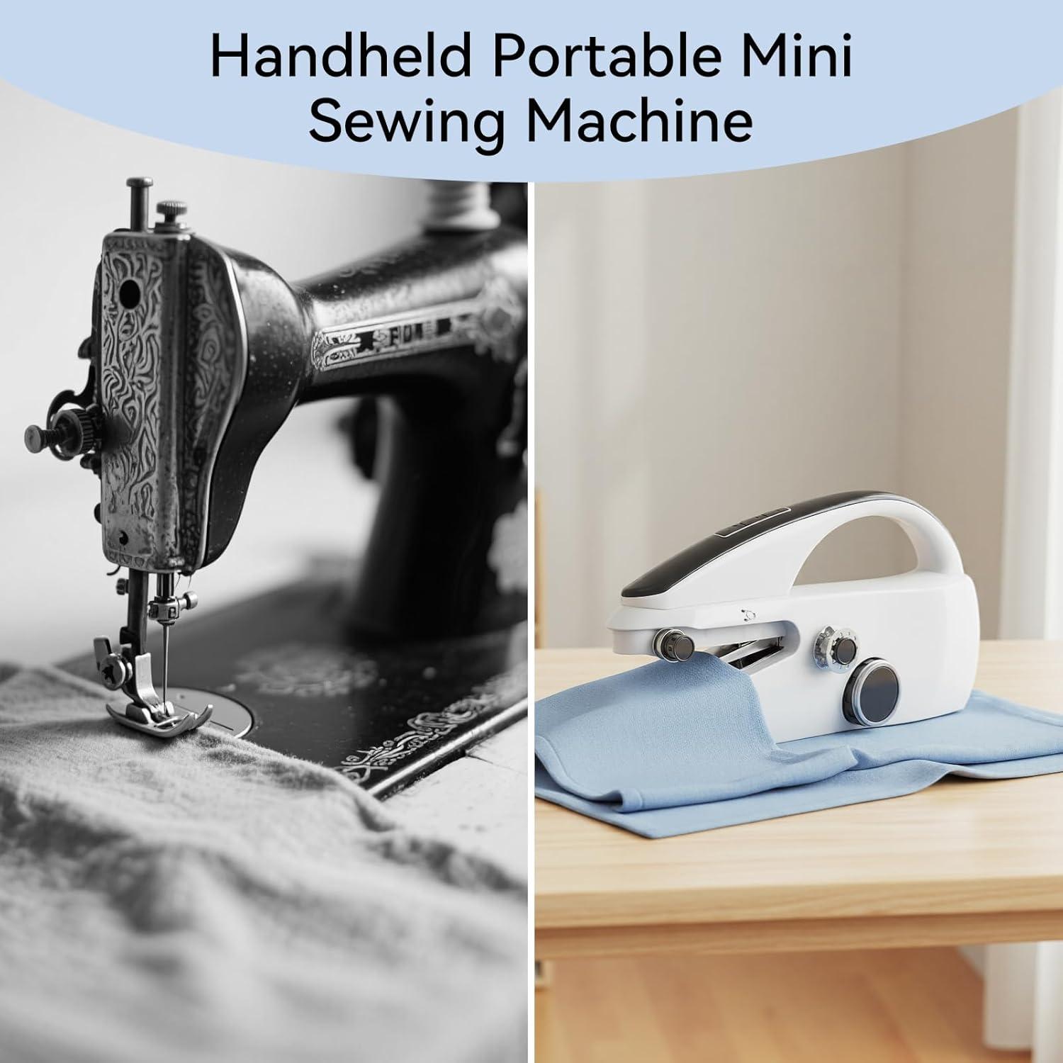 Máquina de Coser Portátil Ninonly Mini para Principiantes 22.6x5x13.6cm