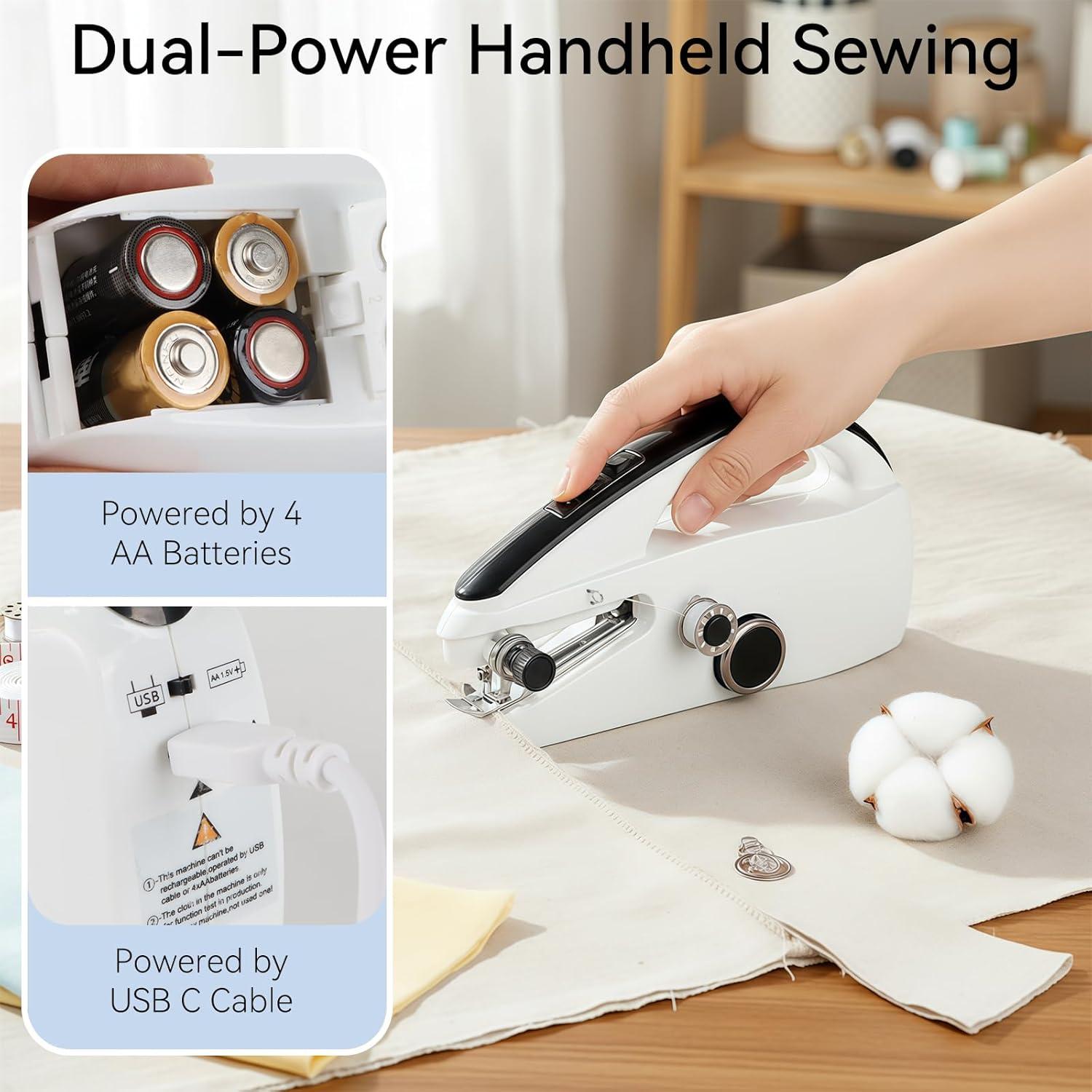 Máquina de Coser Portátil Ninonly Mini para Principiantes 22.6x5x13.6cm