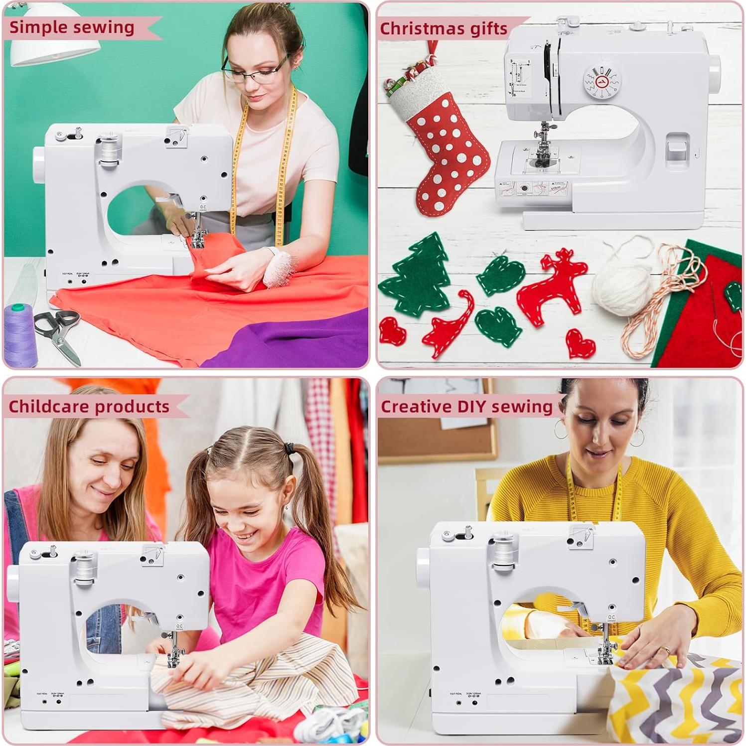 Máquina de Coser Eléctrica Mini BSHAPPLUS 12 Puntadas 42 PZS