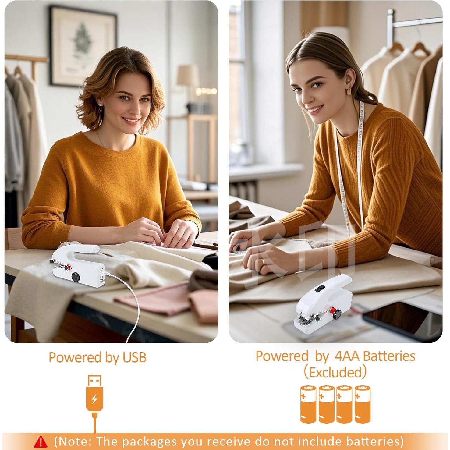 Máquina de Coser de Mano MEKOTRIN Mini 2 Velocidades USB