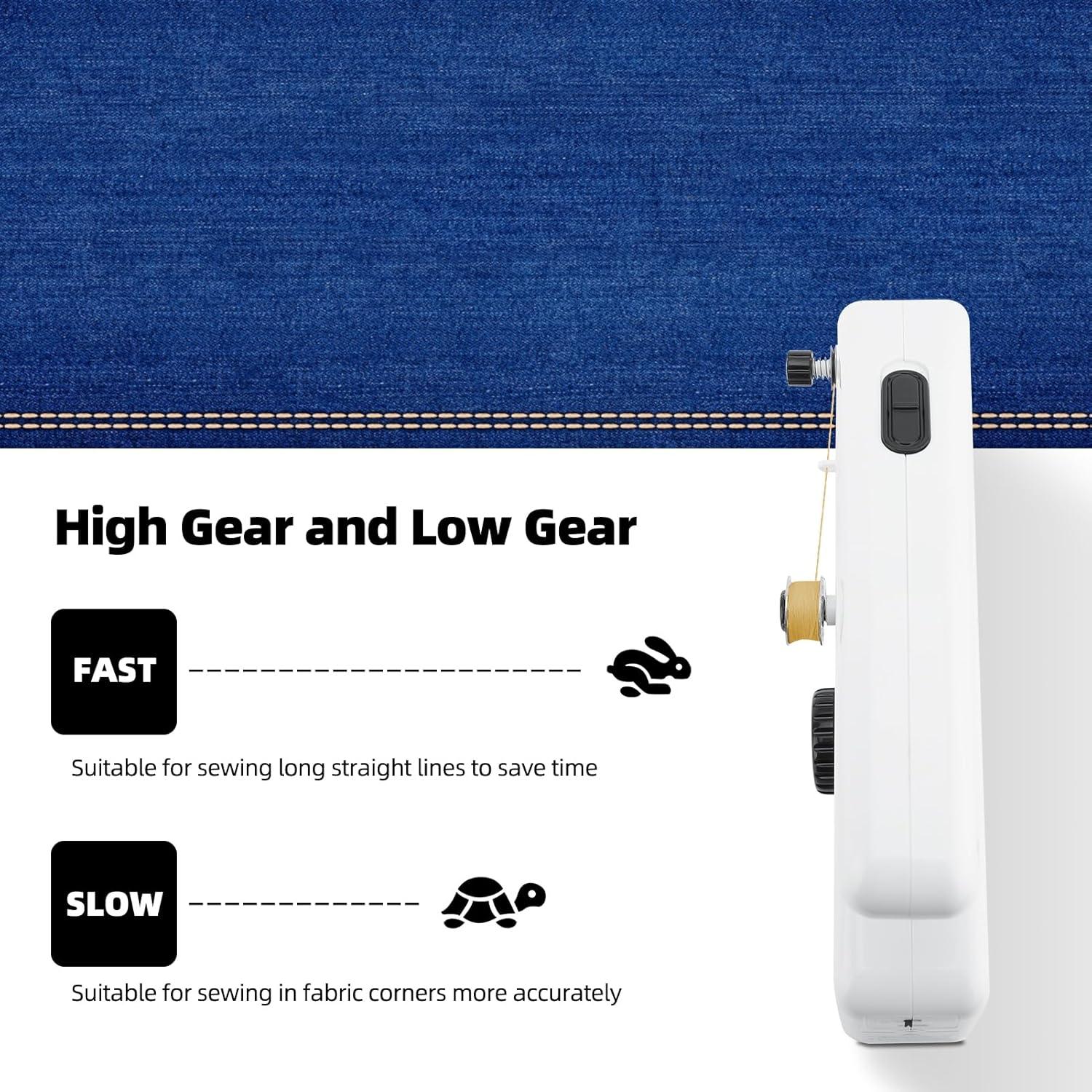 Máquina de Coser de Mano MEKOTRIN Mini 2 Velocidades USB