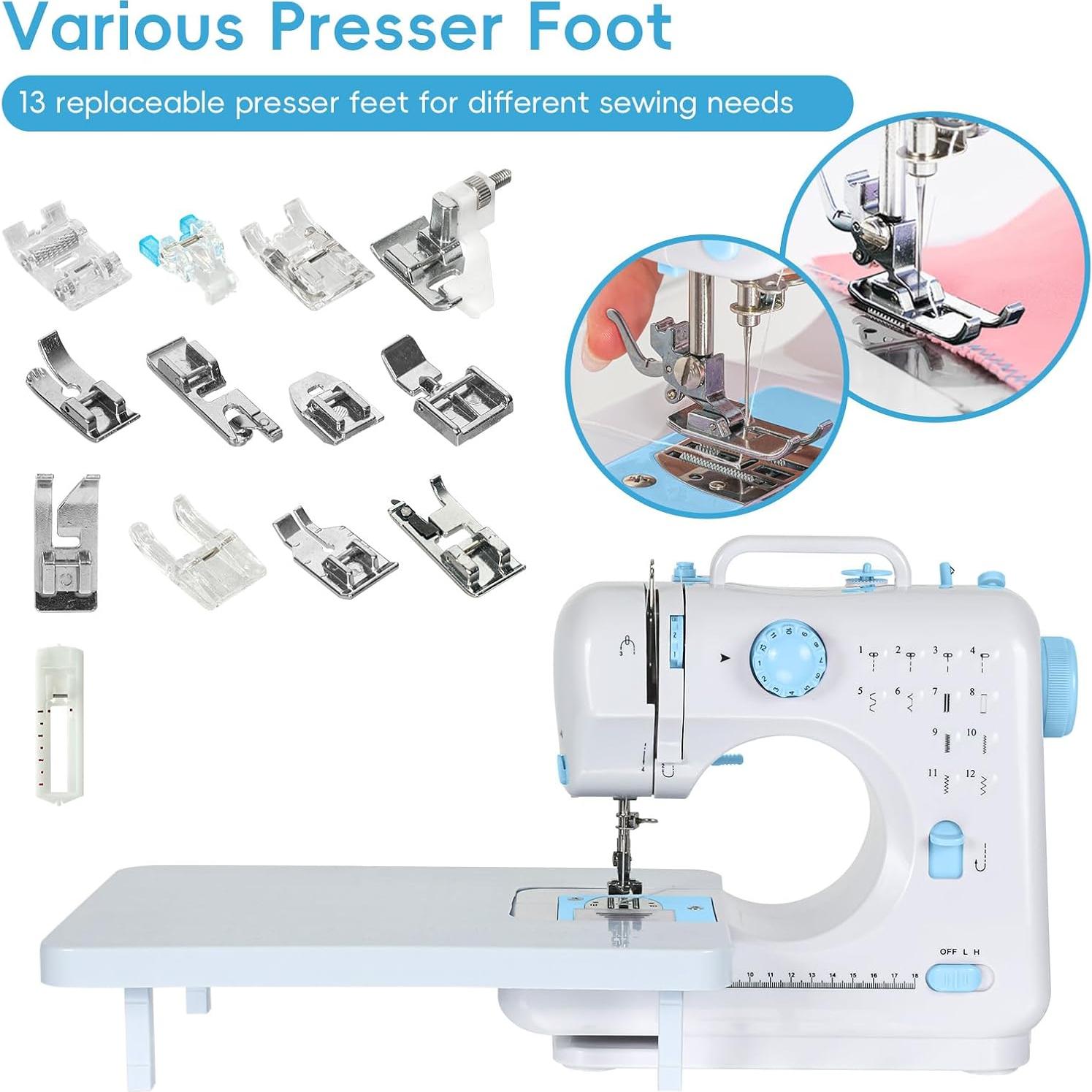 Máquina de Coser Mini Portátil Tidjani 505A 12 Puntadas 2.27kg