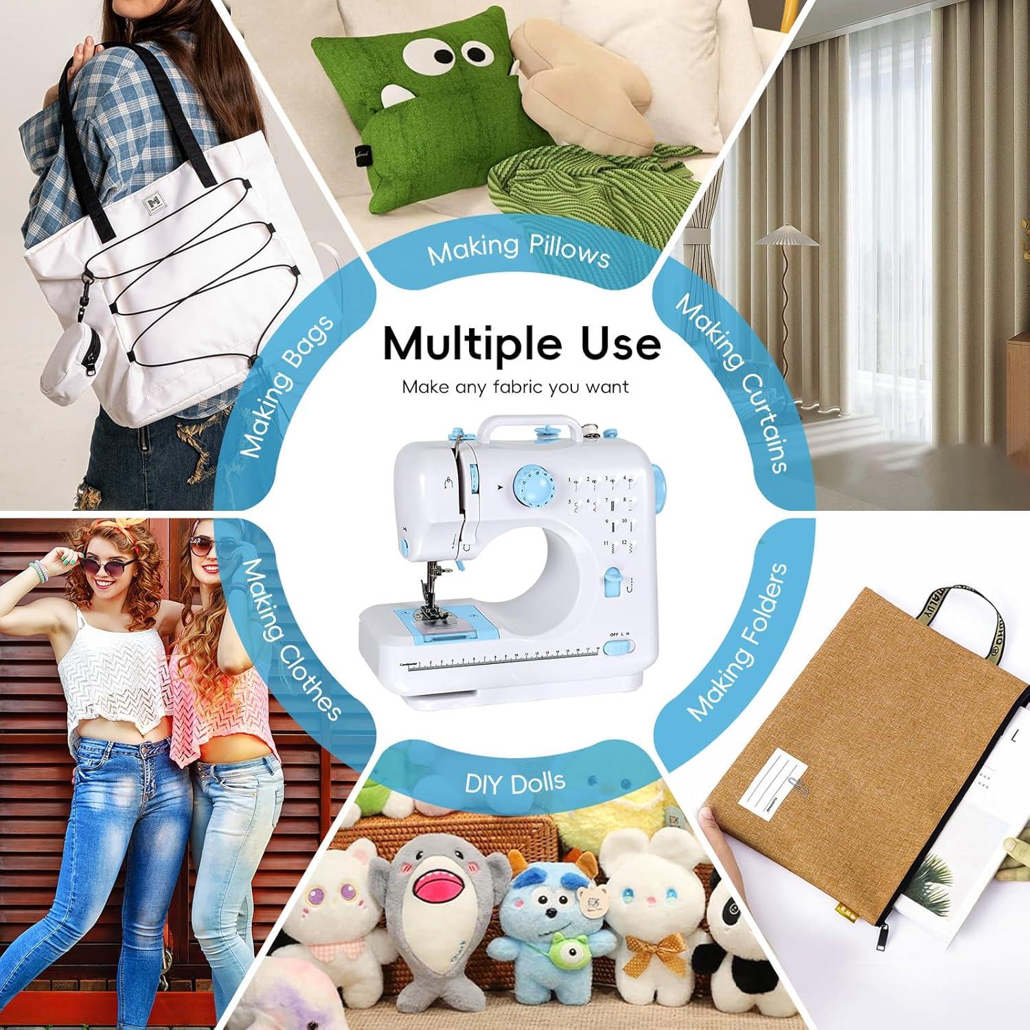 Máquina de Coser Mini Portátil Tidjani 505A 12 Puntadas 2.27kg