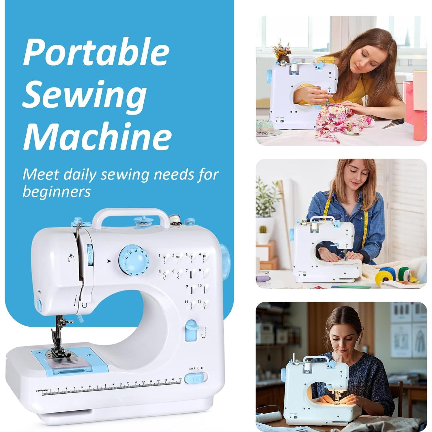 Máquina de Coser Mini Portátil Tidjani 505A 12 Puntadas 2.27kg