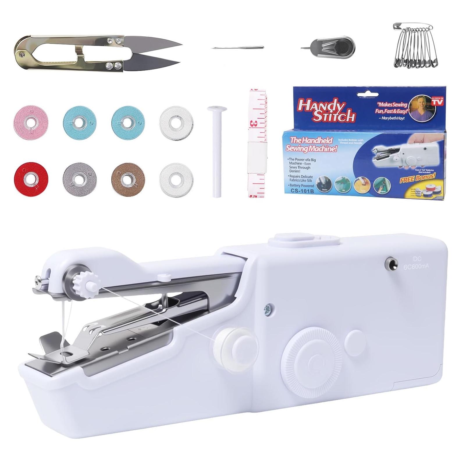 Máquina de Coser Eléctrica Mini Portátil Blinket - Blanca