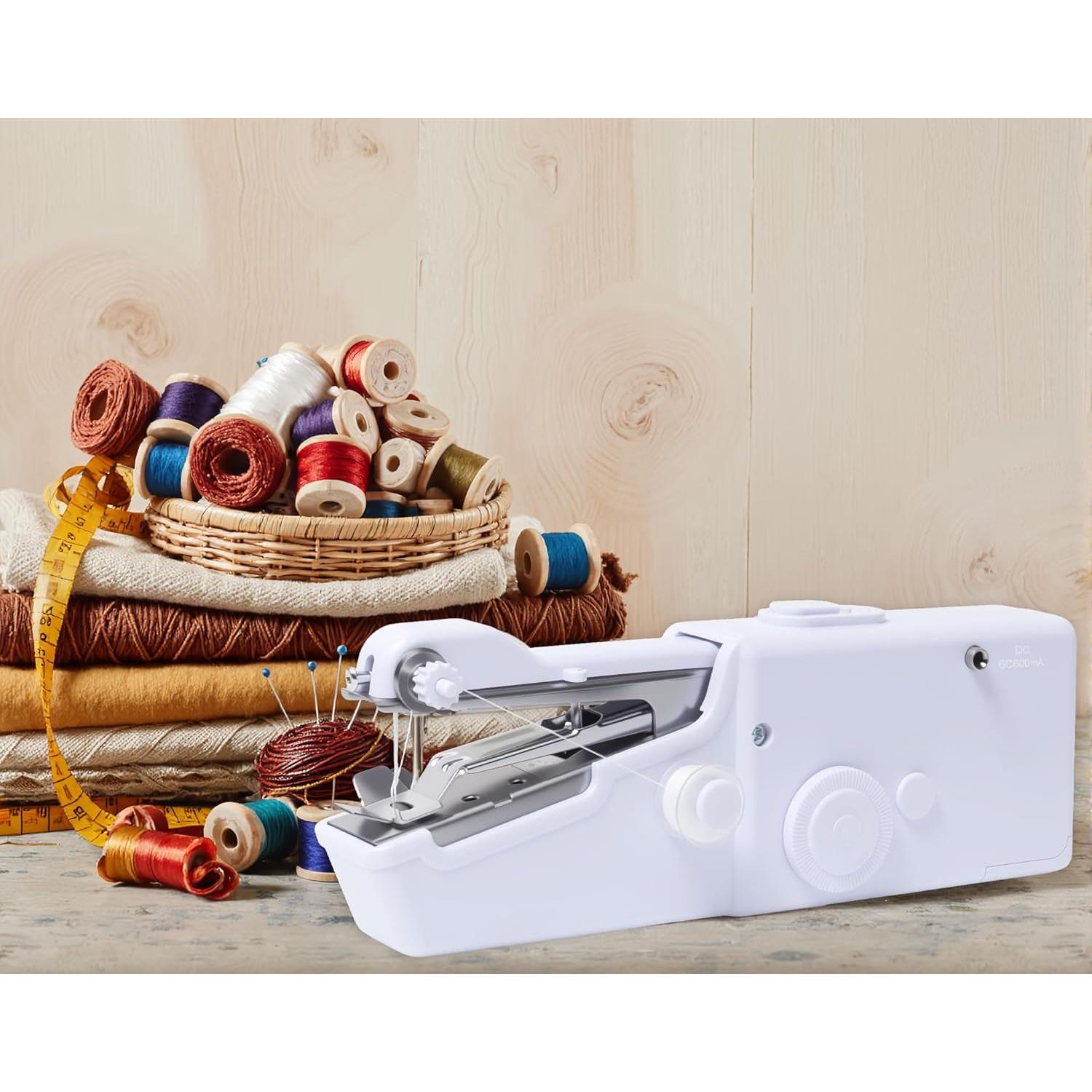 Máquina de Coser Eléctrica Mini Portátil Blinket - Blanca