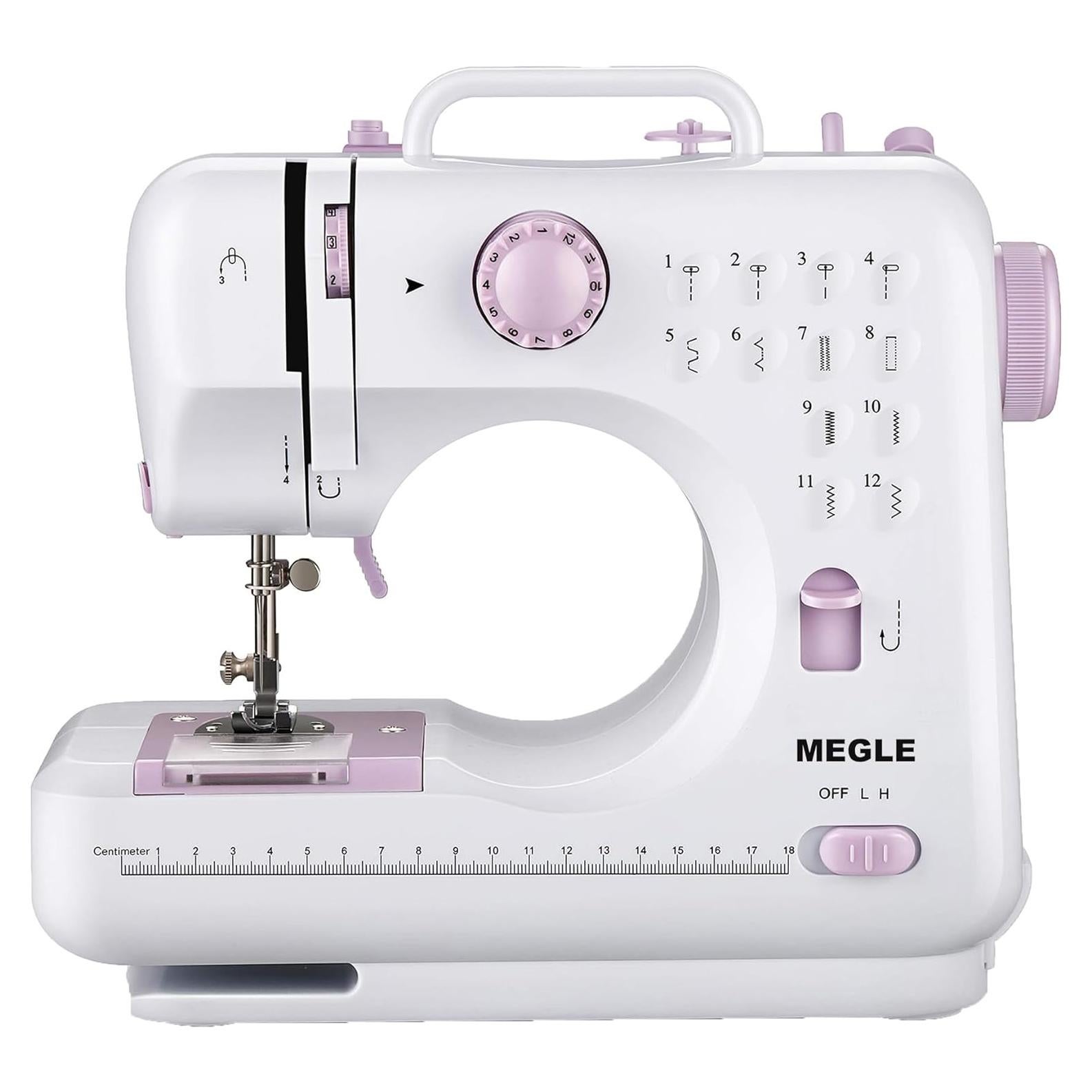 Máquina de Coser MEGLE FHSM-505 Multifuncional 12 Puntadas