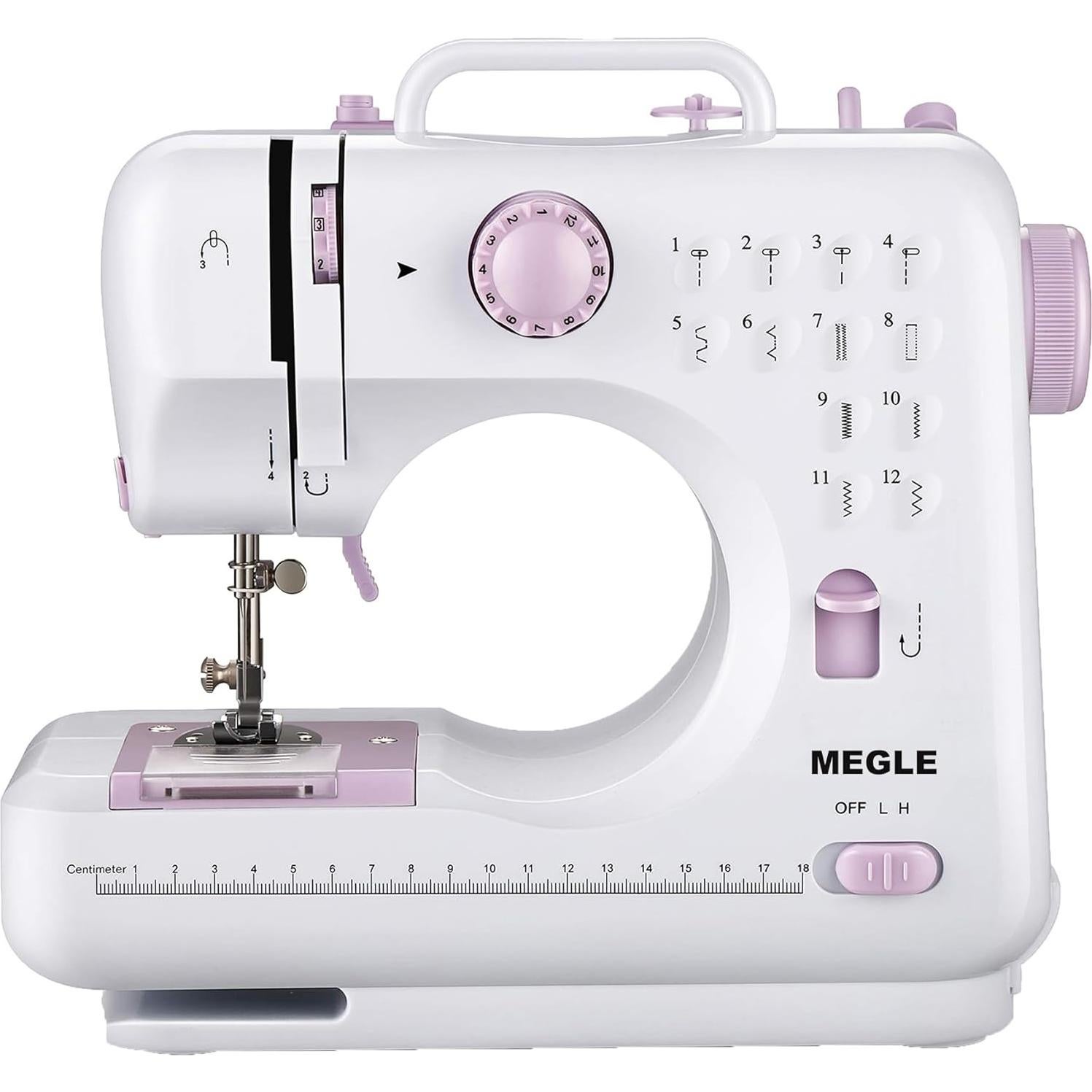 Máquina de Coser MEGLE FHSM-505 Multifuncional 12 Puntadas