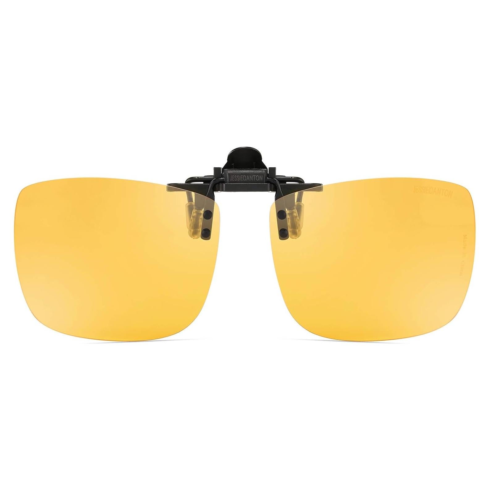 Gafas de sol clip-on polarizadas amarillas UV400
