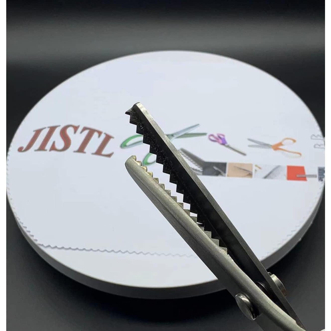 Tijeras de Pinking JISTL Verde 24.1 cm Acero Inoxidable