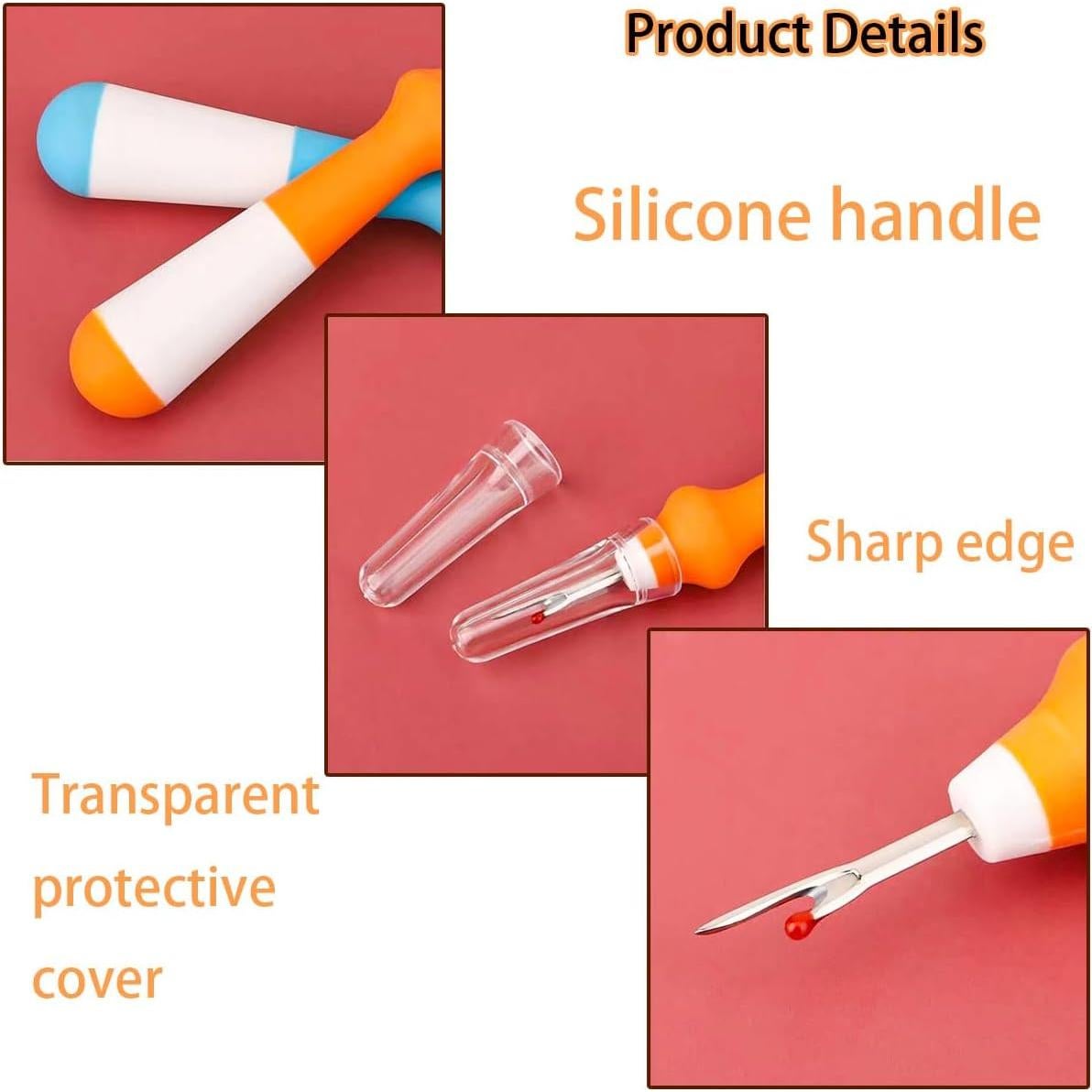 8 Piezas Desgarrador de Costuras Ainvhh Ergonómico 13 cm