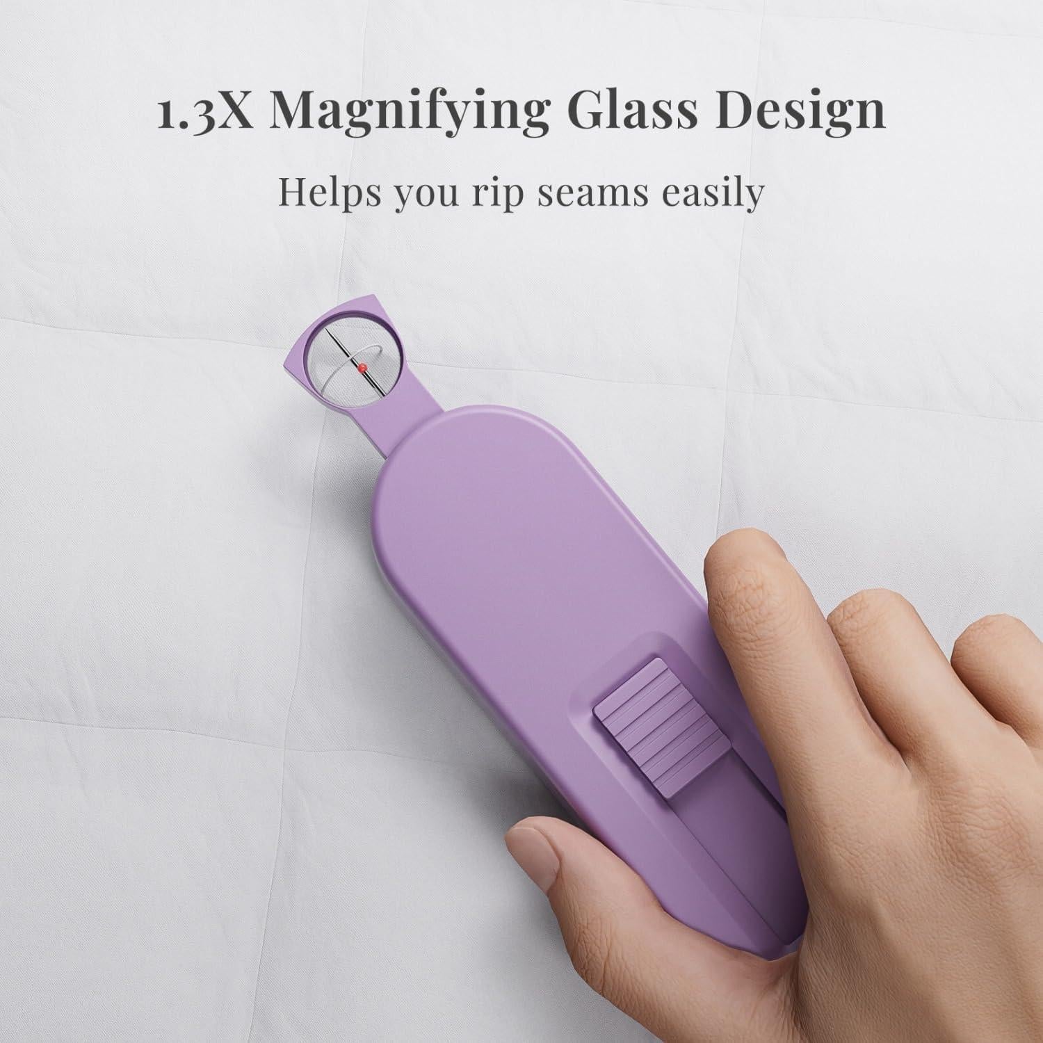 Cortador de Hilos Retráctil 2 en 1 QinYj con Lente 3x