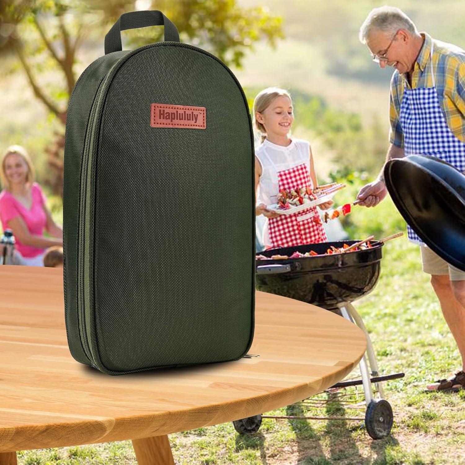 Kit de Camping Haplululy 16 Piezas Utensilios Cocina Verde