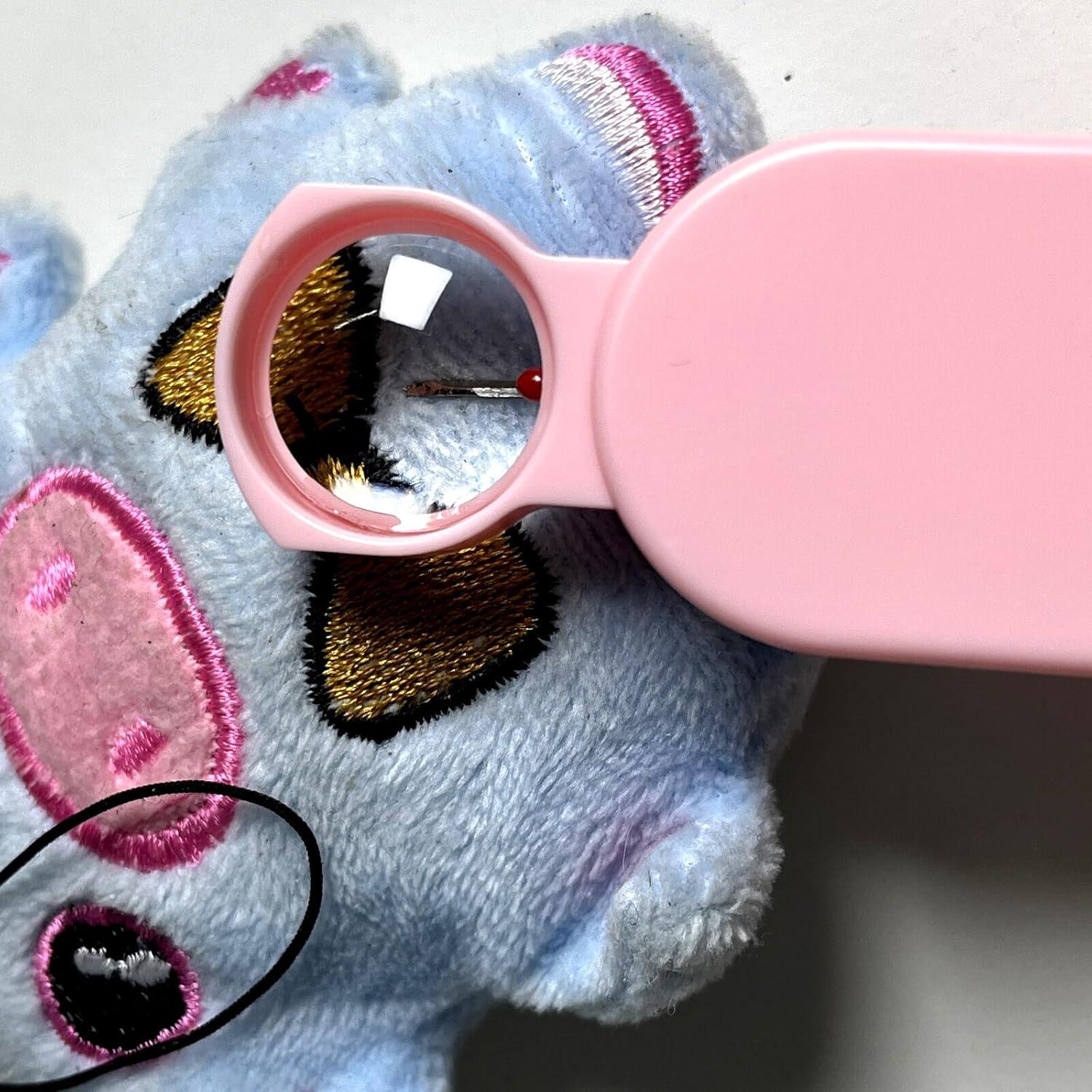 Descosedor Telescópico Bsearty con Lupa Rosa 13cm