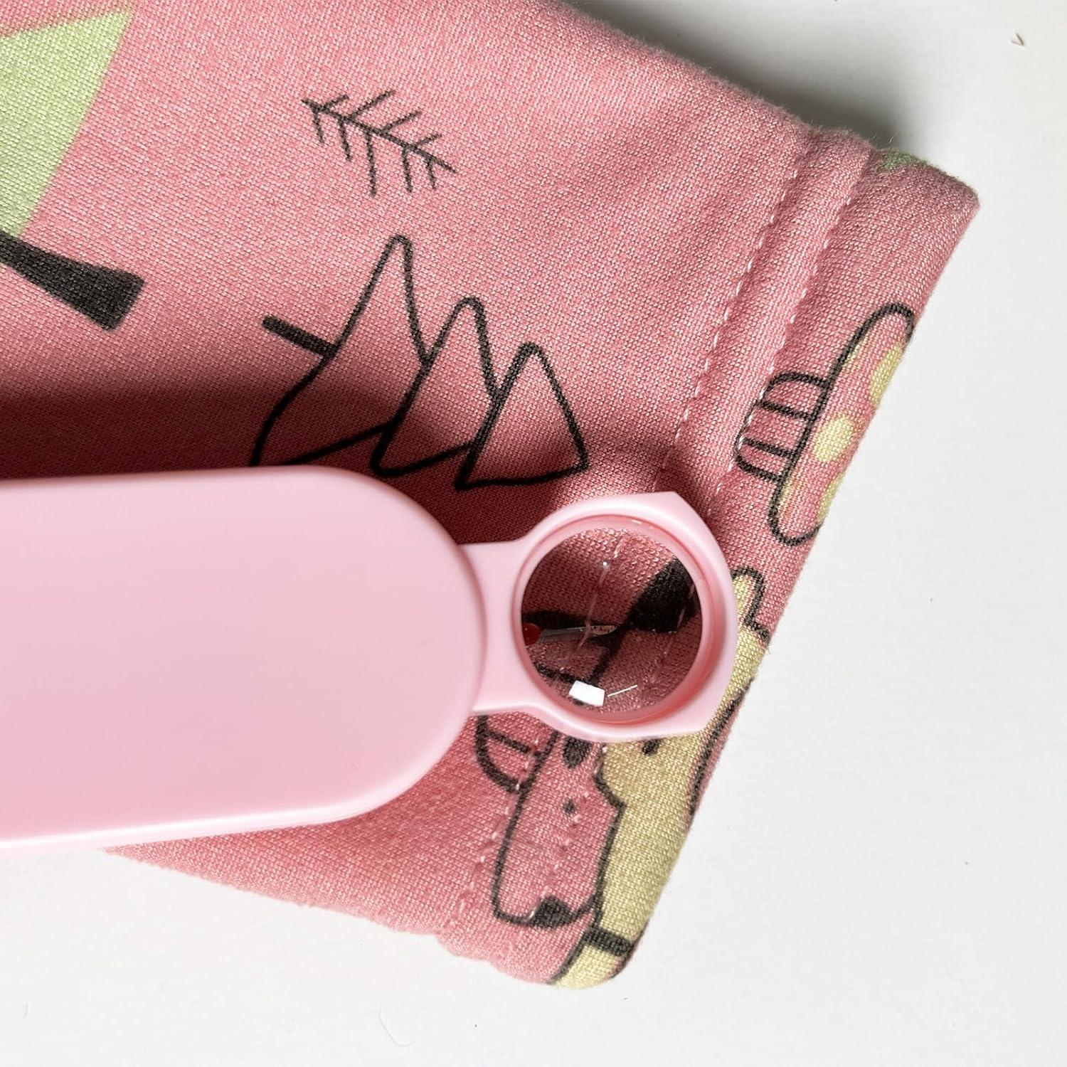 Descosedor Telescópico Bsearty con Lupa Rosa 13cm