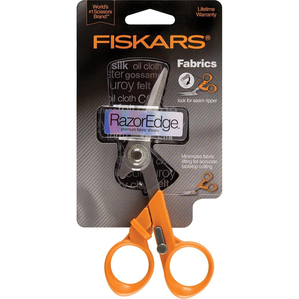 Tijeras de tela Fiskars RazorEdge 5" (12.7 cm) acero inoxidable