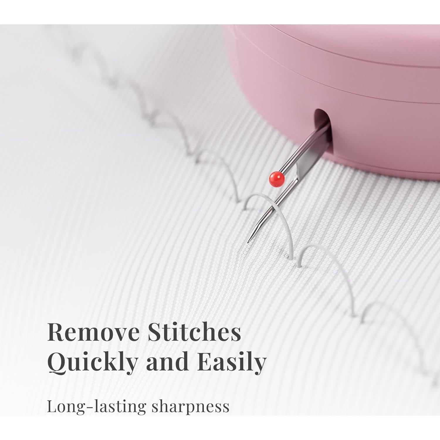 Desgarrador de Costuras con Lupa SR001 Rosa - Cortador de Hilo