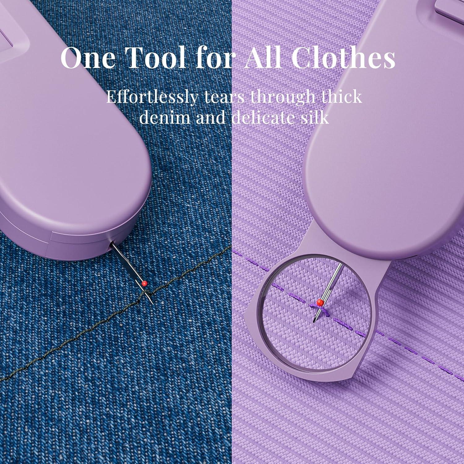 3 Piezas Desgarrador de Costuras con Lupa SR03 - Cortador de Hilo