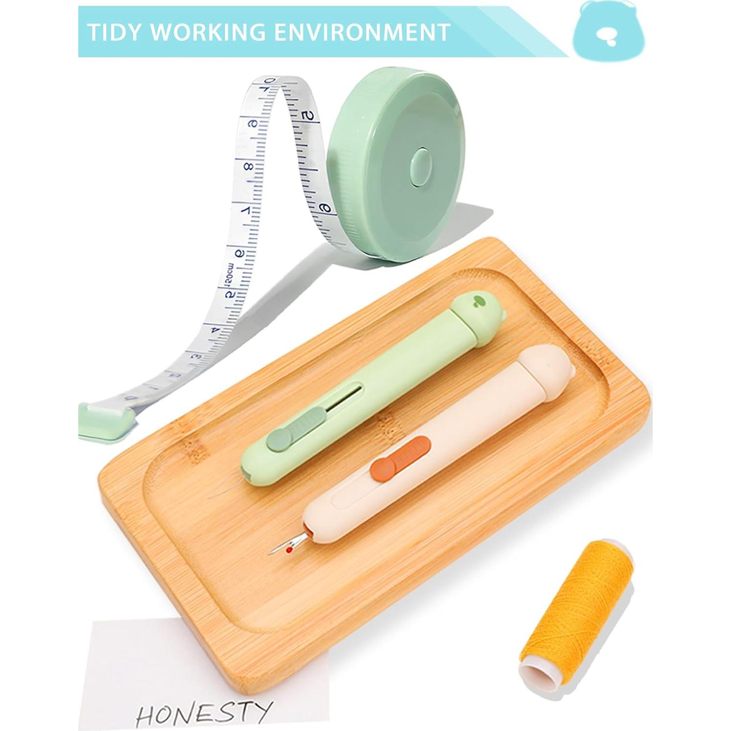 Enhebrador Automático 3 en 1 HDLYQL Marrón - Desgarrador de Costuras