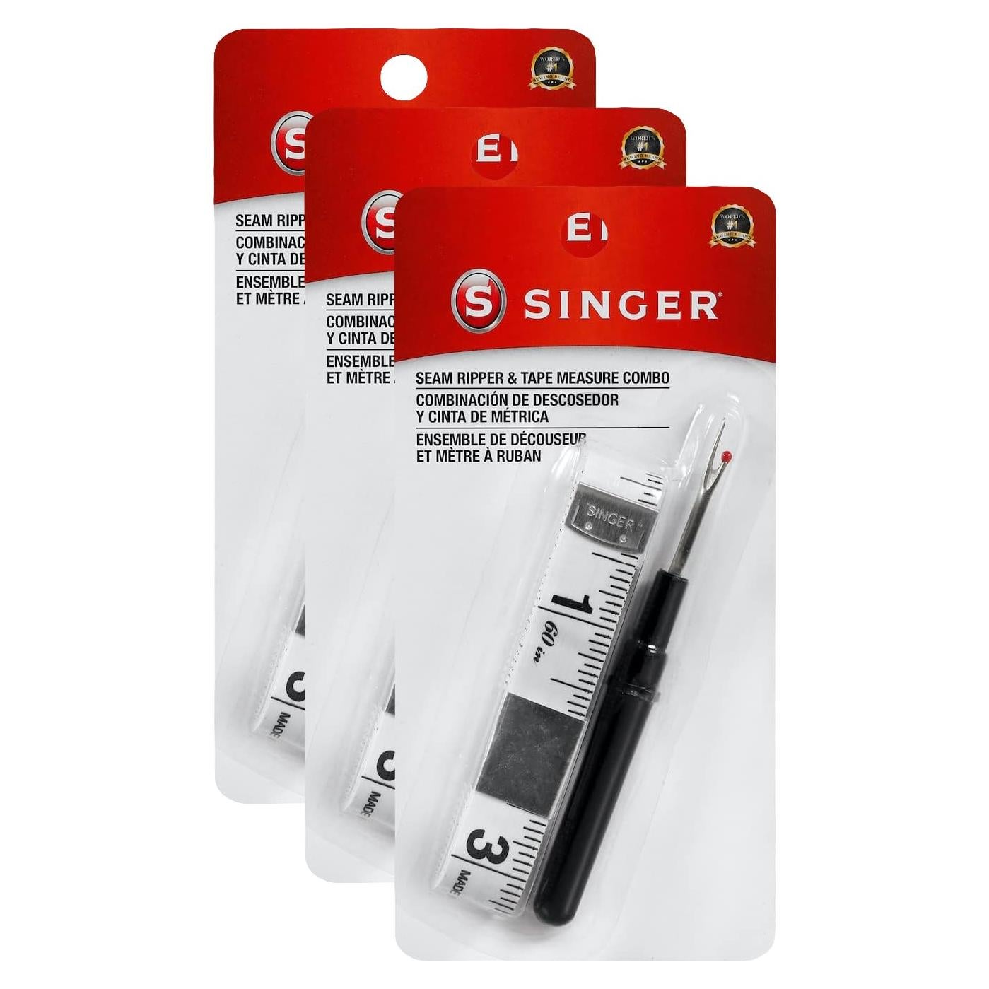 Juego de Desbarbador y Cinta Métrica SINGER 00106 - 3 Piezas