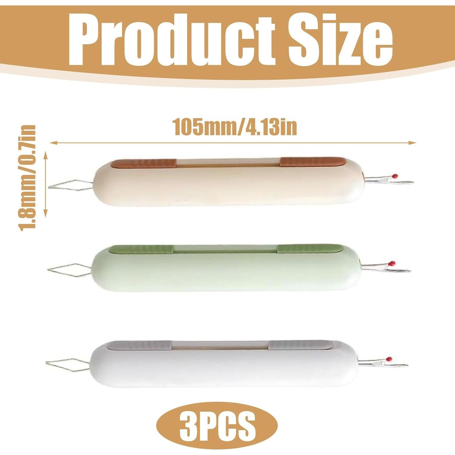 Enhebrador de Agujas y Desgarrador de Costuras 3 Pcs