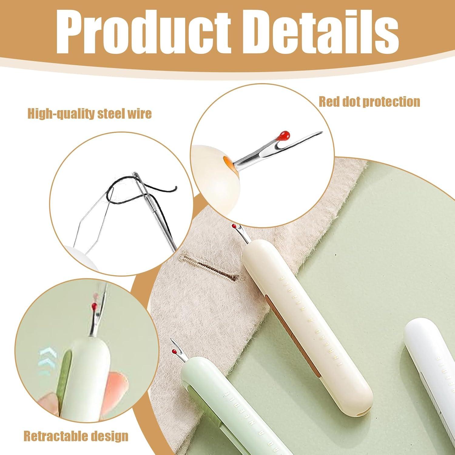 Enhebrador de Agujas y Desgarrador de Costuras 3 Pcs