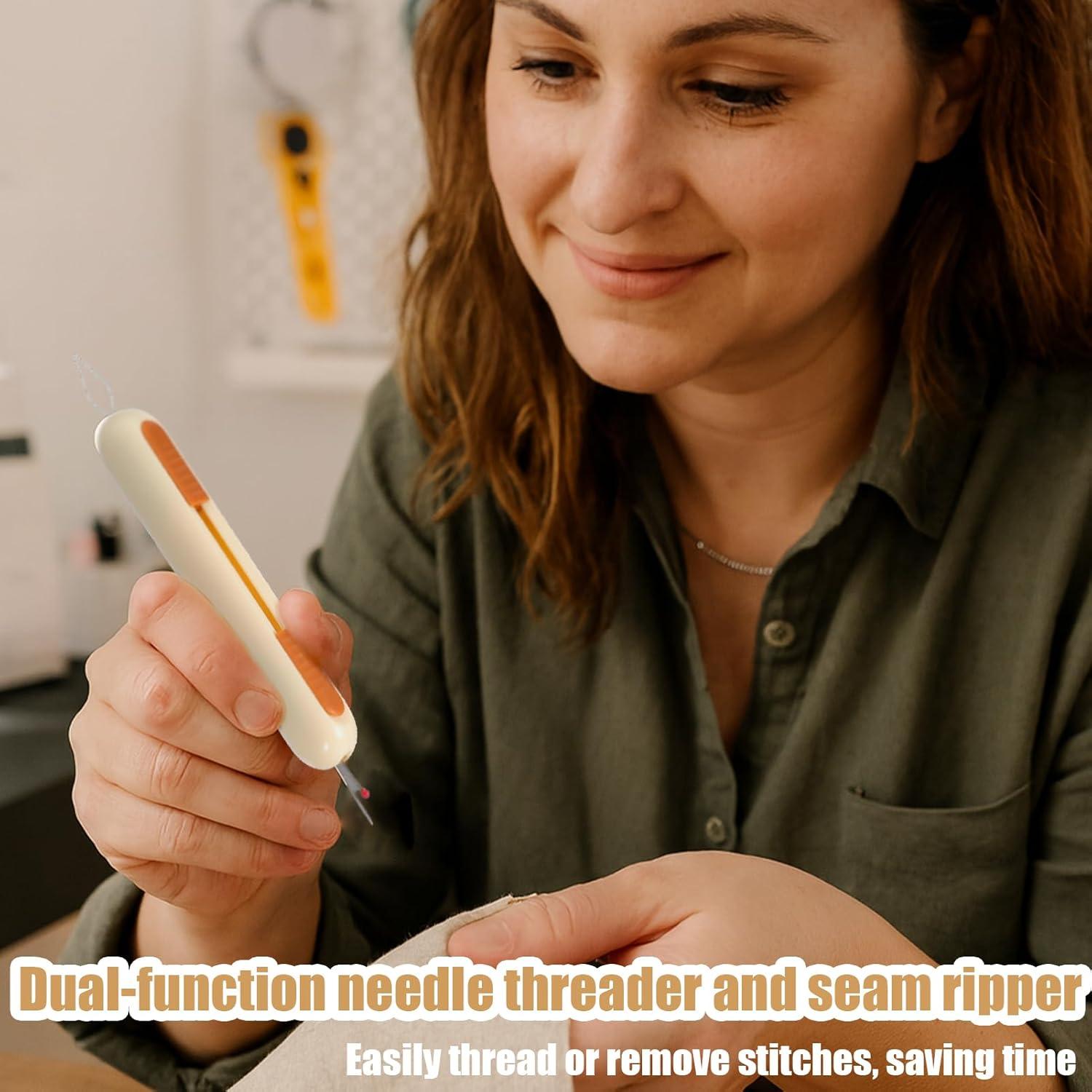 Enhebrador de Agujas y Desgarrador de Costuras 3 Pcs