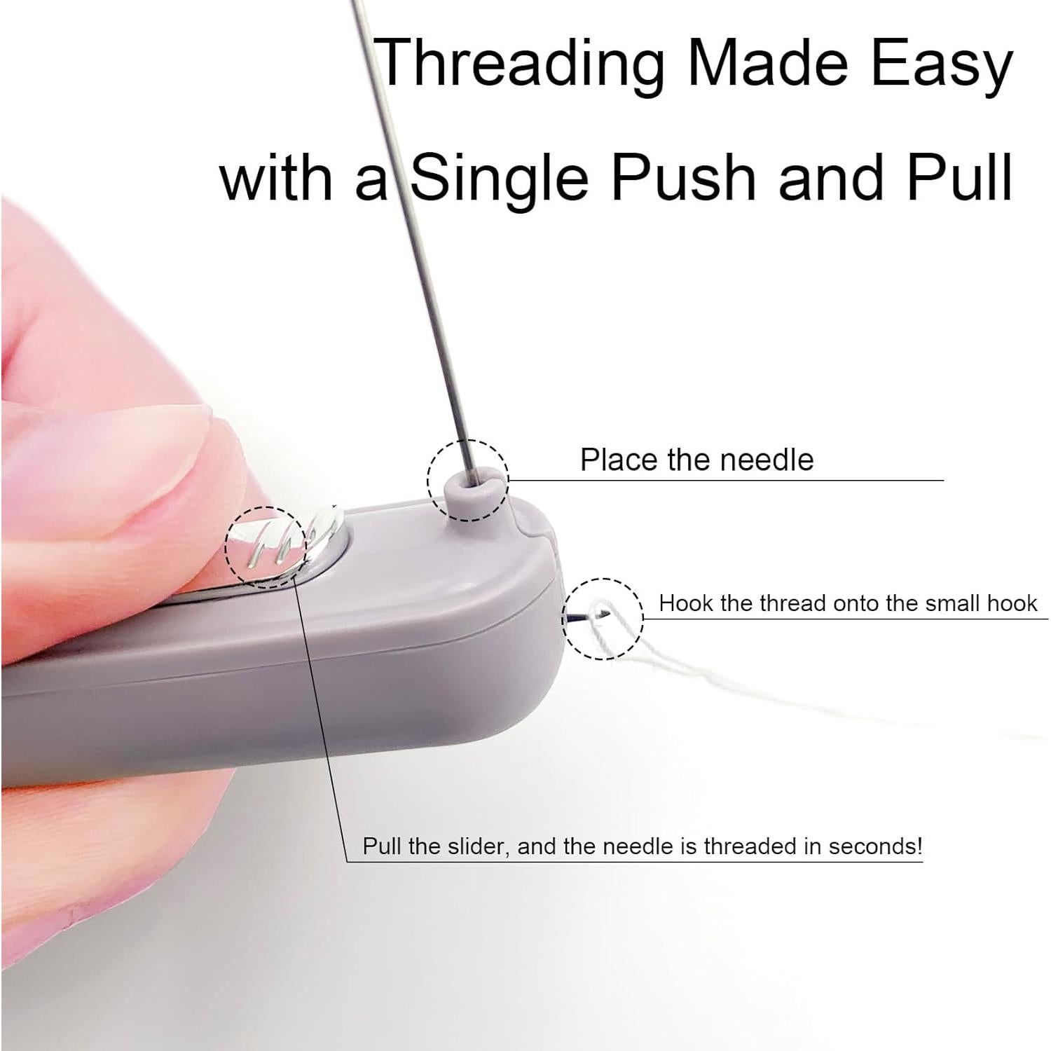 Enhebrador Automático BIDEX 2 en 1 y Desgarrador de Costuras