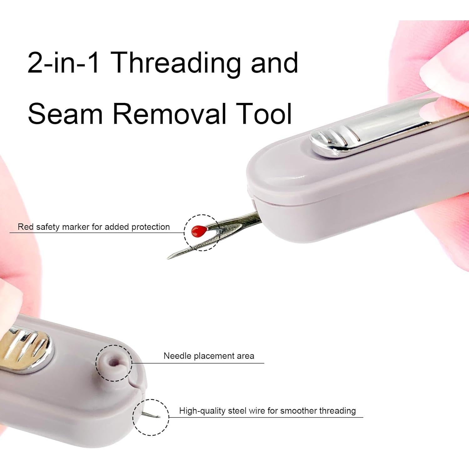 Enhebrador Automático BIDEX 2 en 1 y Desgarrador de Costuras