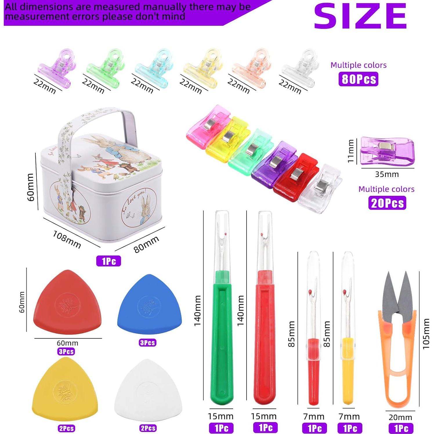 Kit de Herramientas de Costura Swpeet 108 Piezas con Tijeras