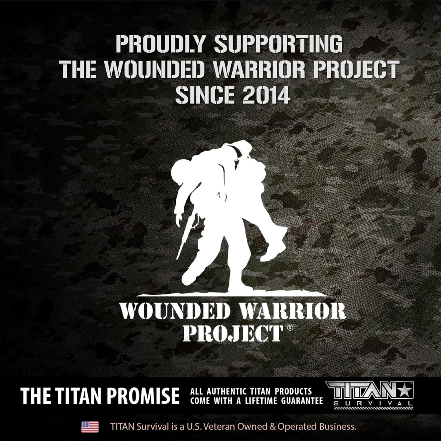 Pulsera de Supervivencia Titan Paracord X-LARGE 22.86-25.4cm