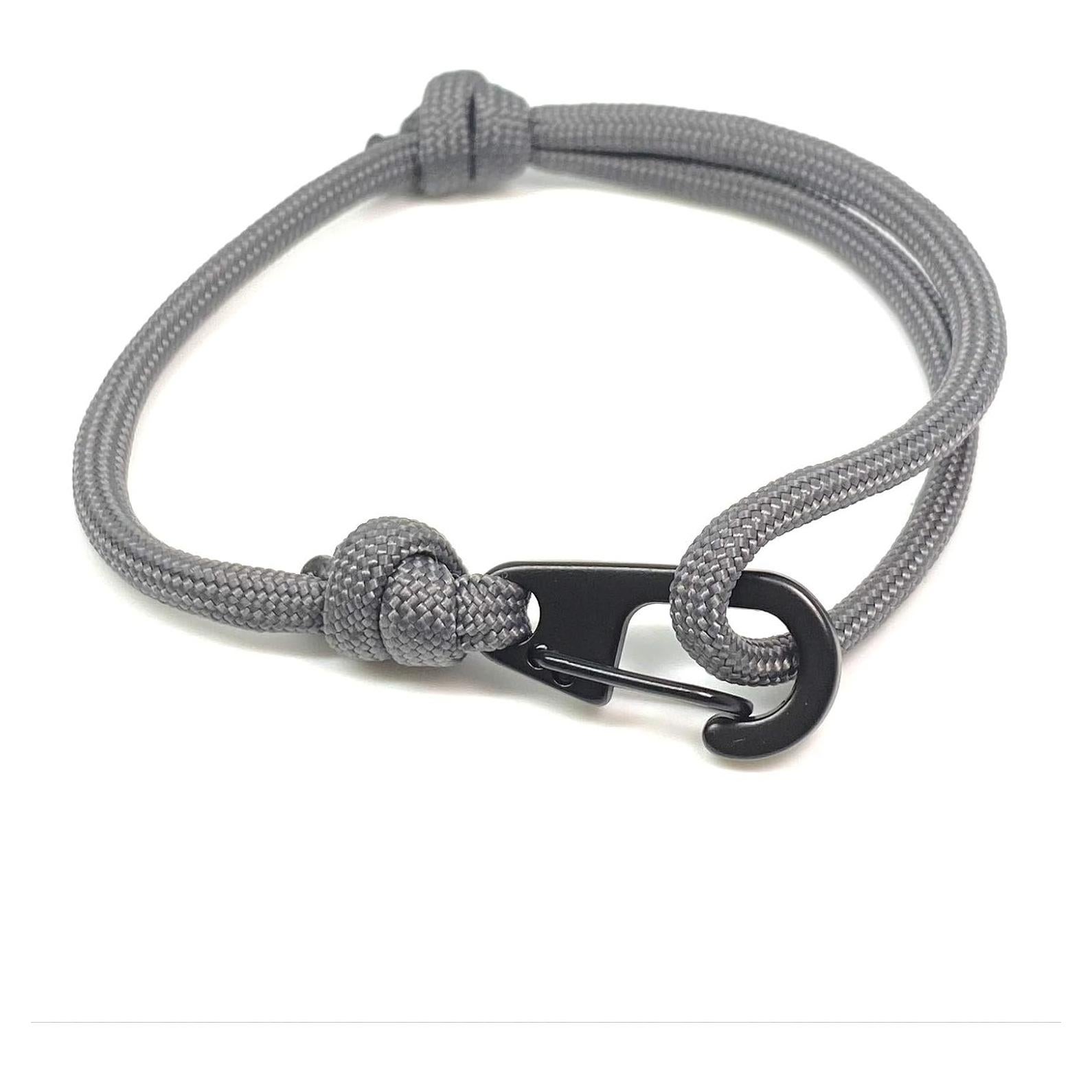 Pulsera de Supervivencia Paracord Ajustable Gris - Tequila Sunrise