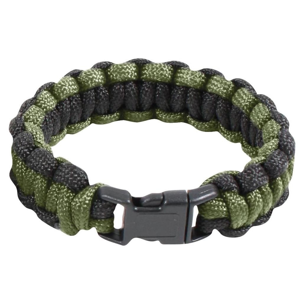 Pulsera de Paracord Bicolor Rothco 20.32 cm Verde Oliva/Negro