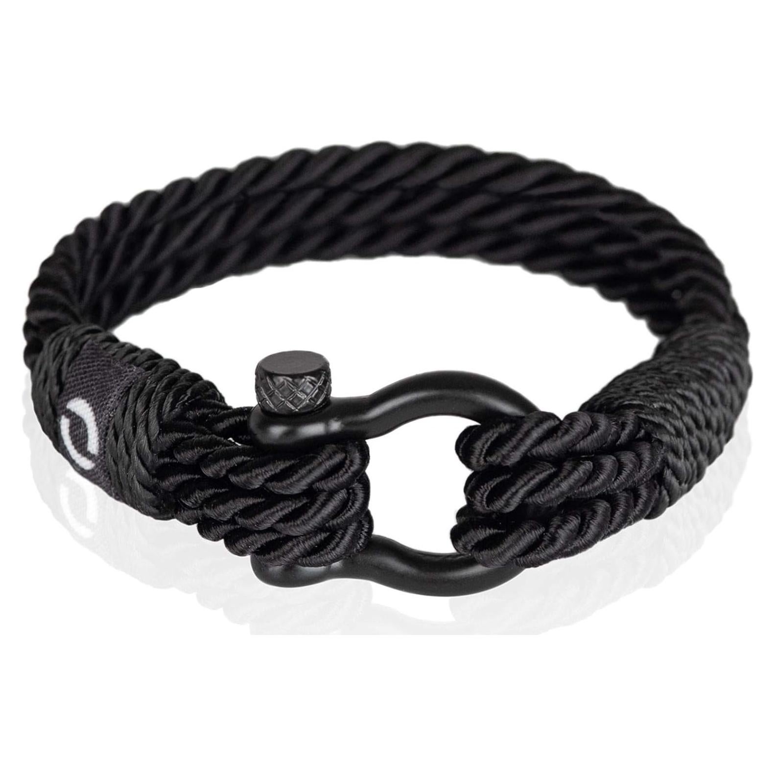 Pulsera de Paracord Mover Negra 18.3 cm - Hecha a Mano
