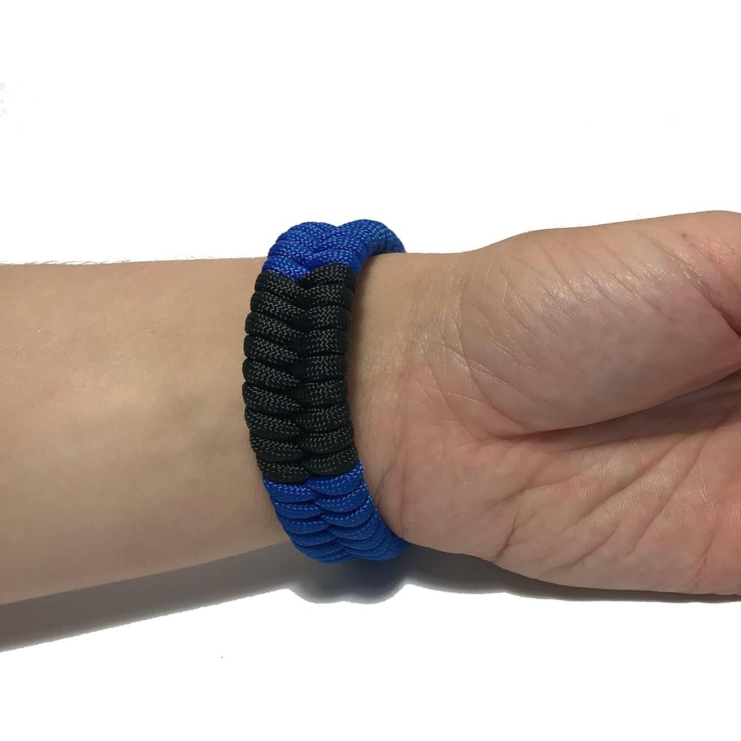 Pulsera de Paracord BJJ Azul Grande - Gi Store Rocks!