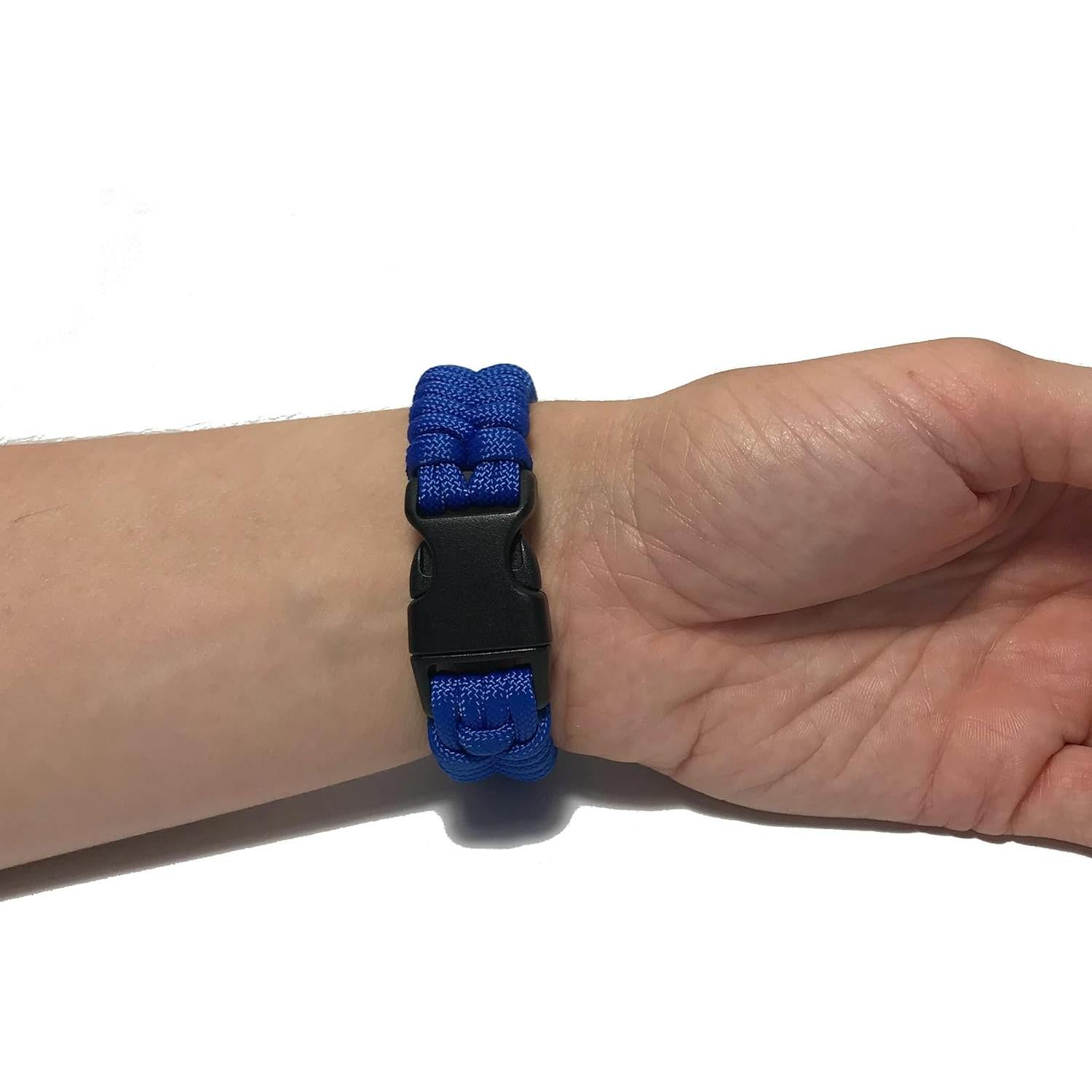Pulsera de Paracord BJJ Azul Grande - Gi Store Rocks!