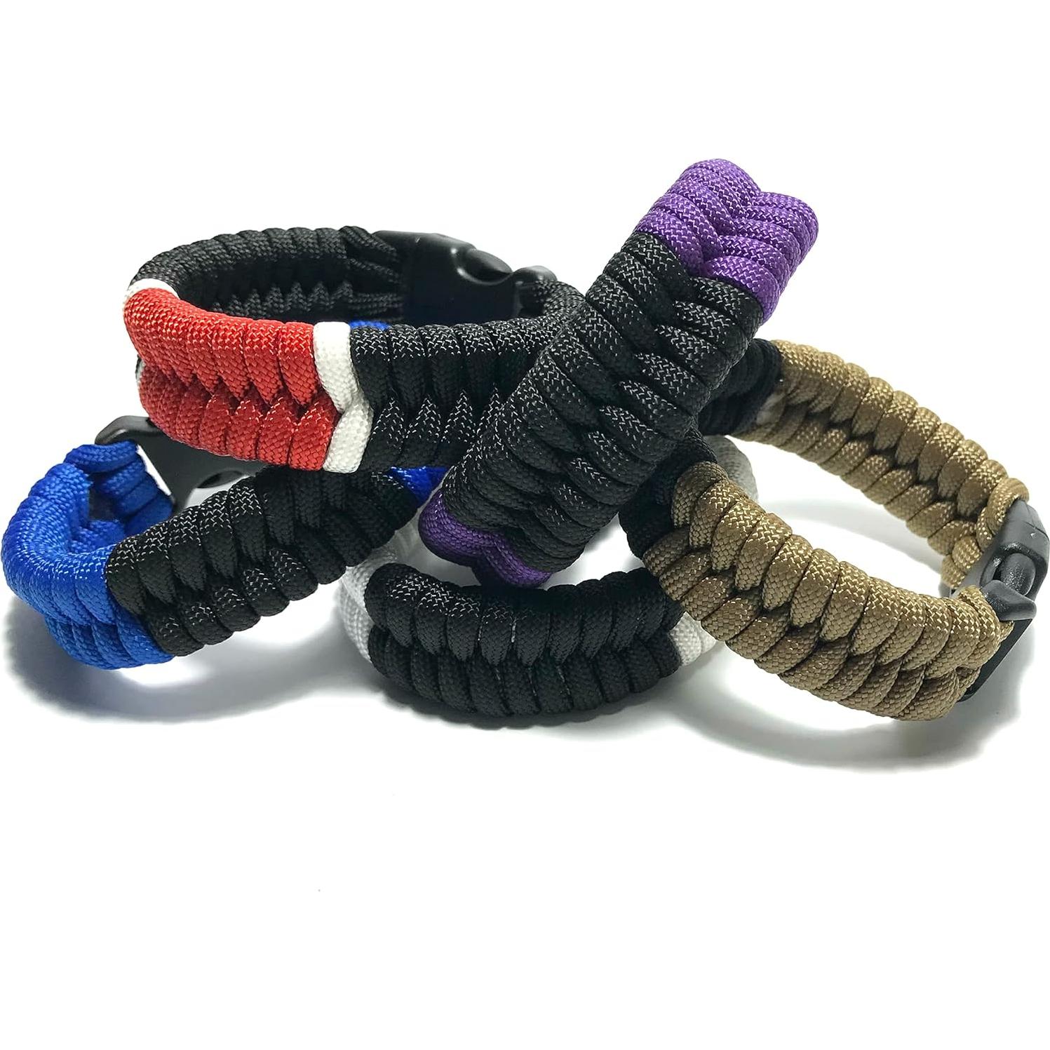 Pulsera de Paracord BJJ Azul Grande - Gi Store Rocks!